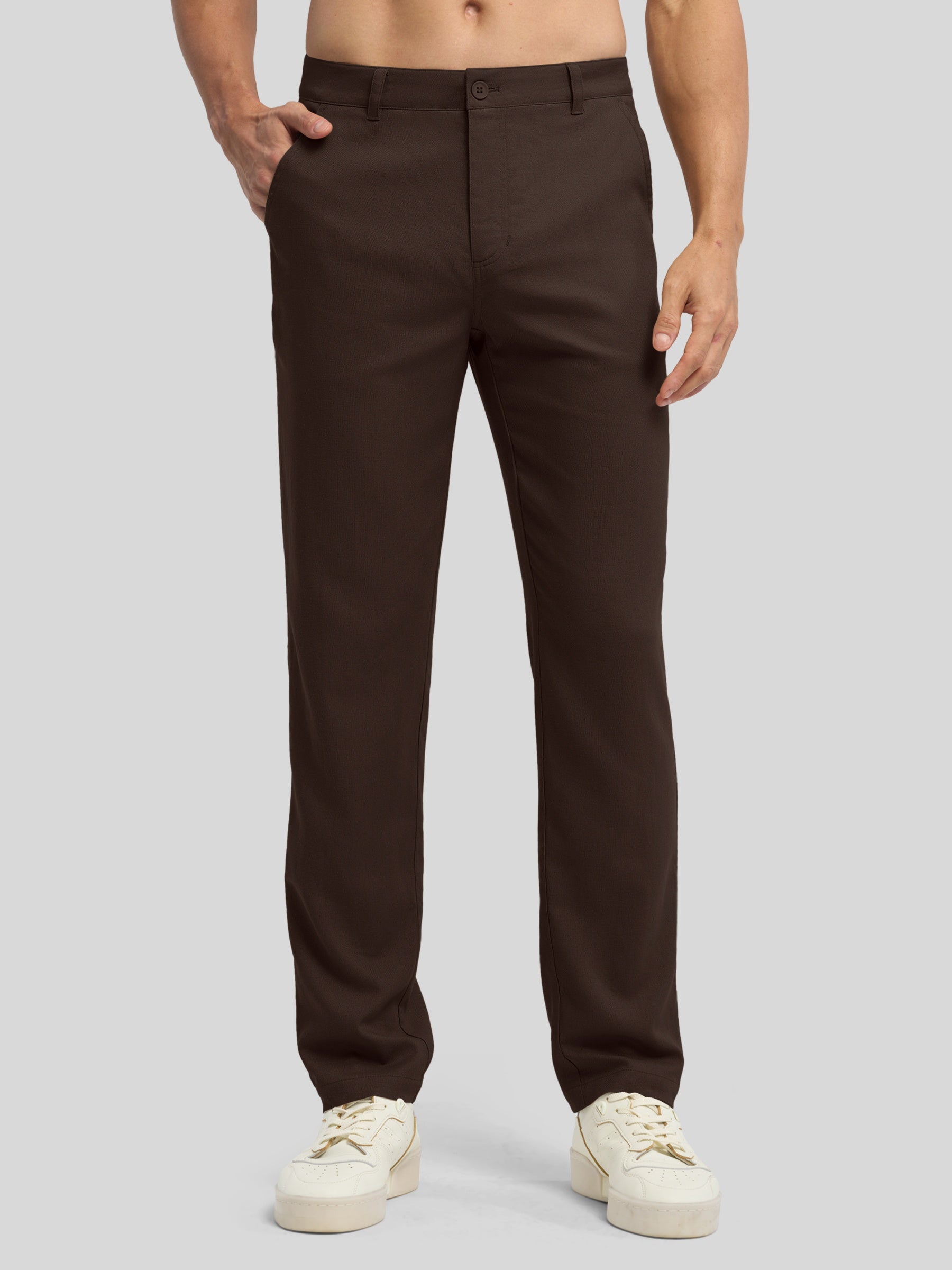 Men's Cotton Linen Breathable Casual Pants - Image 22