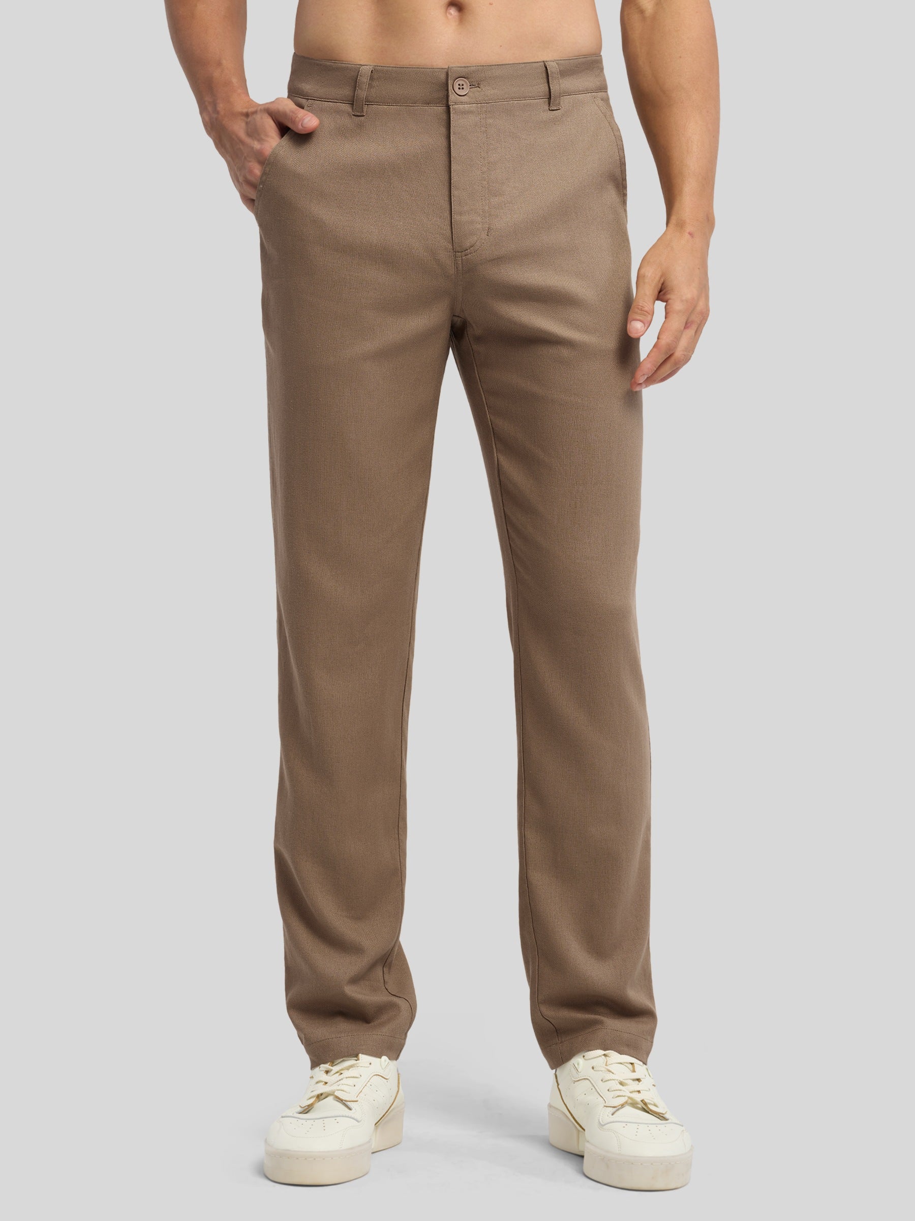 Men's Cotton Linen Breathable Casual Pants - Image 18