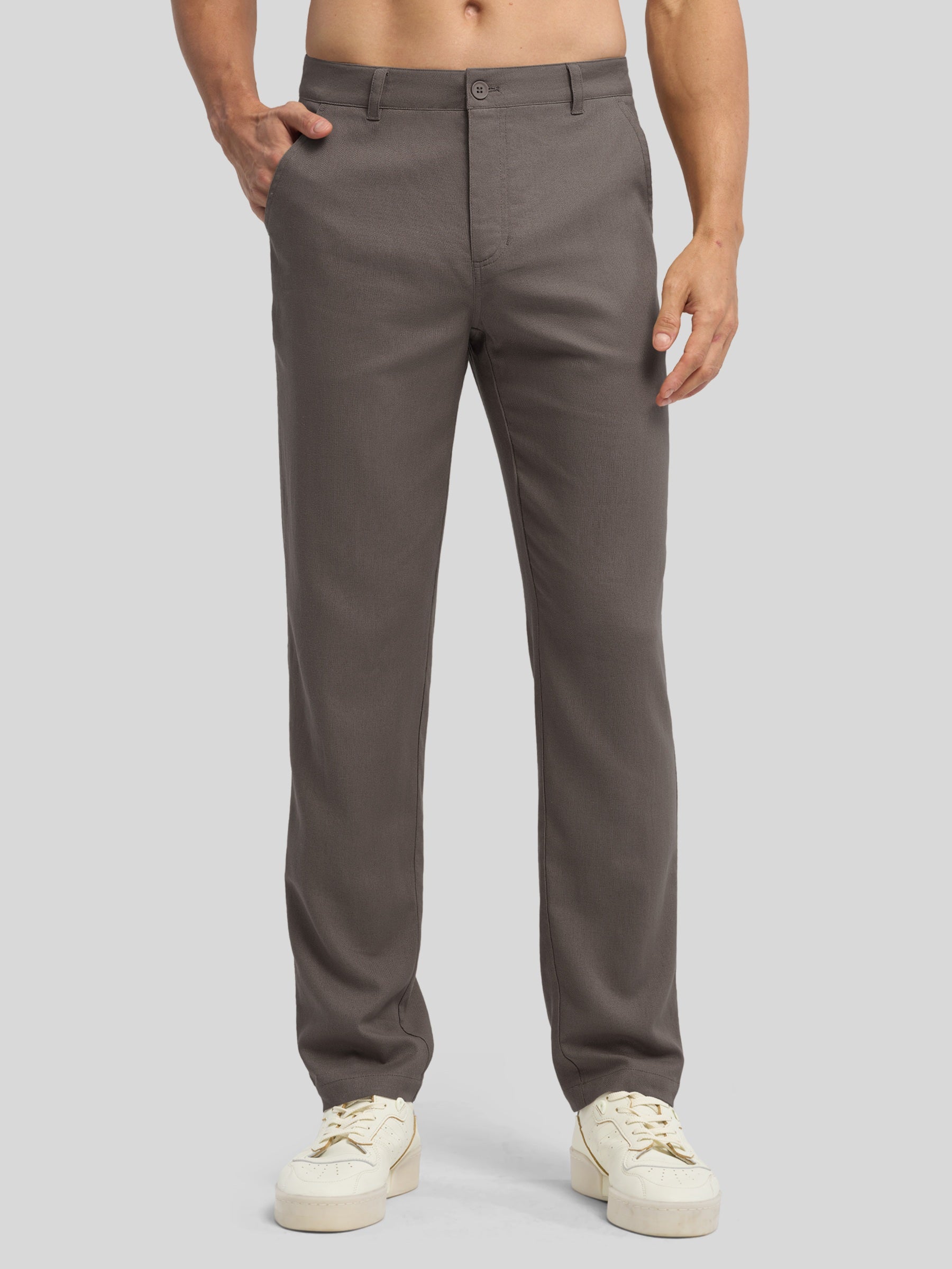 Men's Cotton Linen Breathable Casual Pants - Image 31