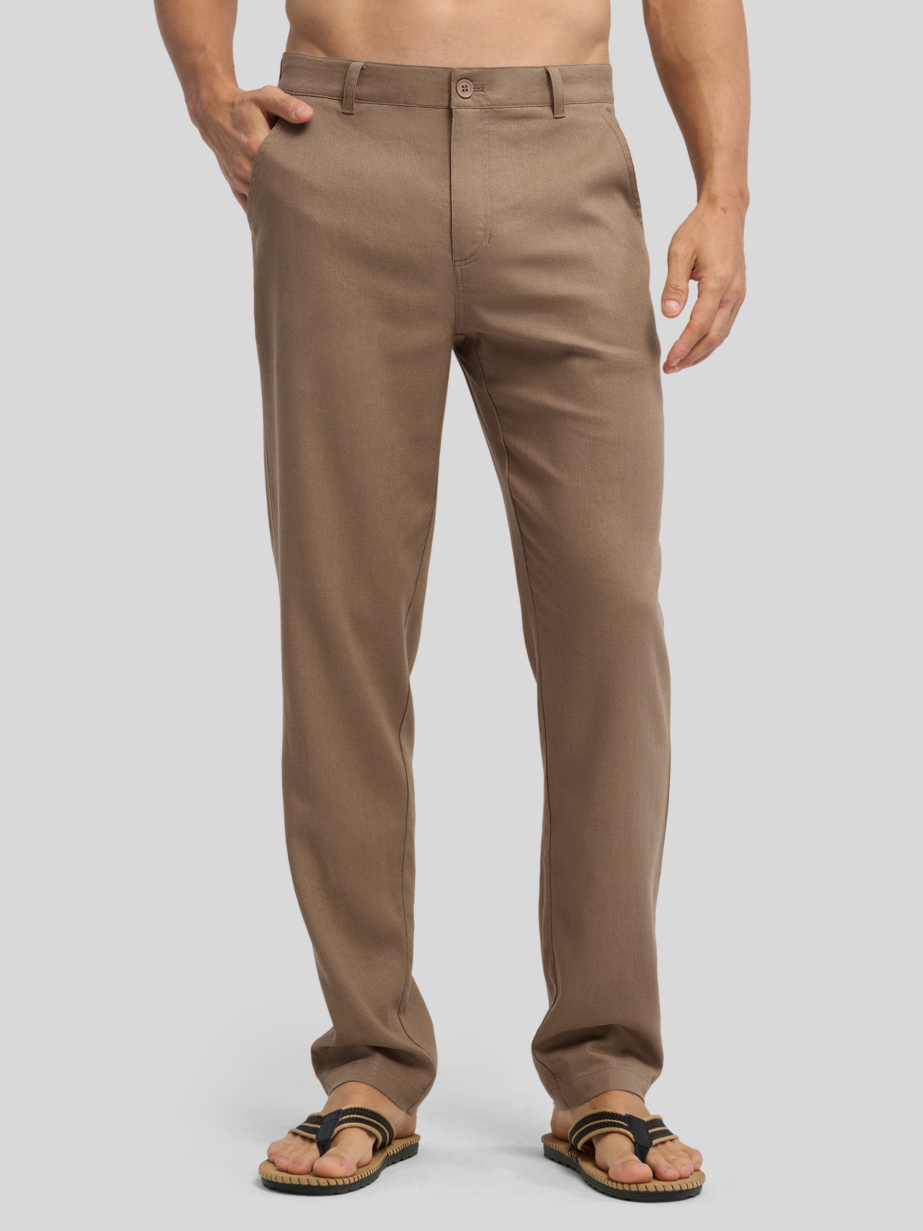 Men's Cotton Linen Breathable Casual Pants - Image 17