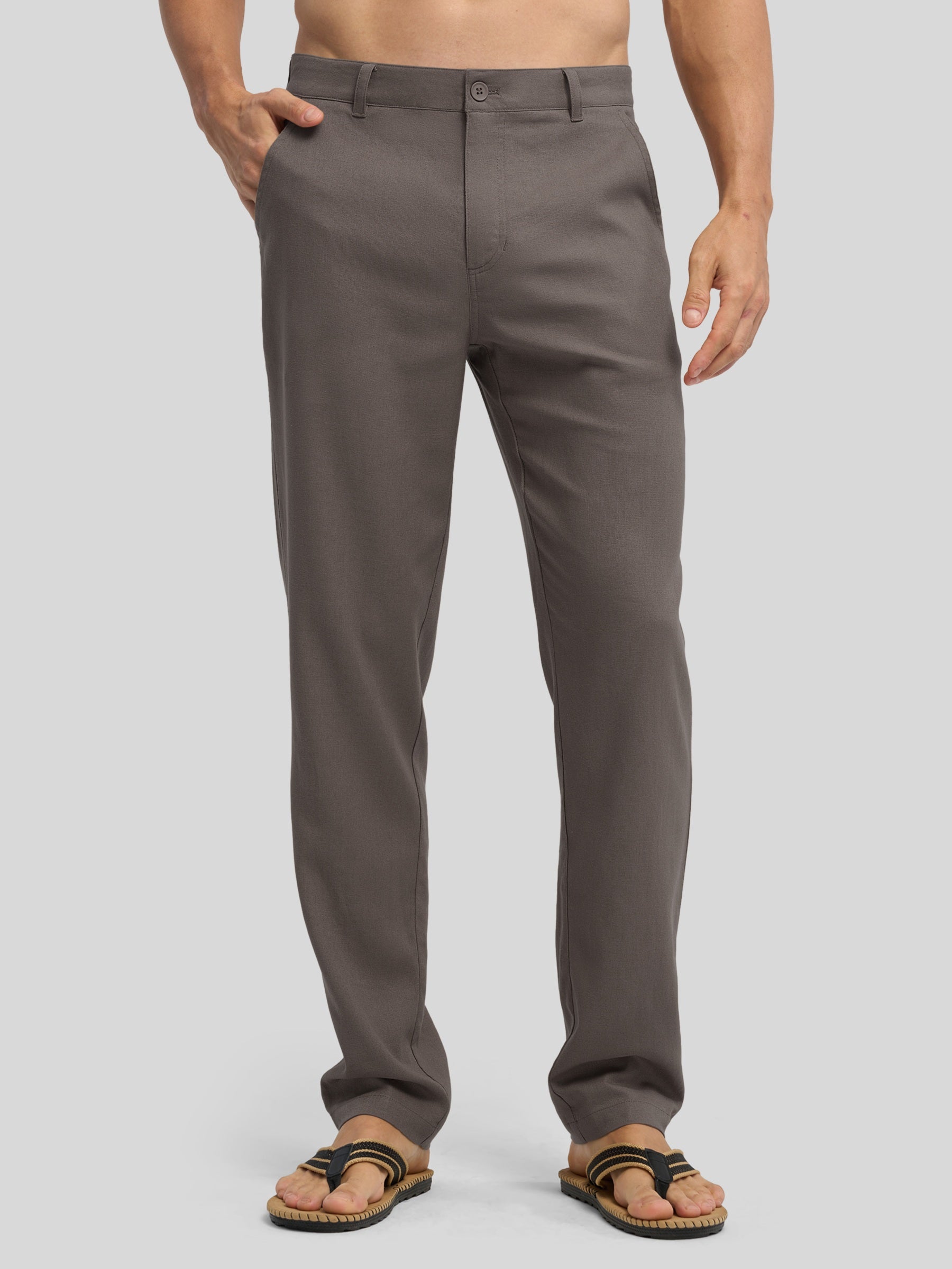 Men's Cotton Linen Breathable Casual Pants - Image 30