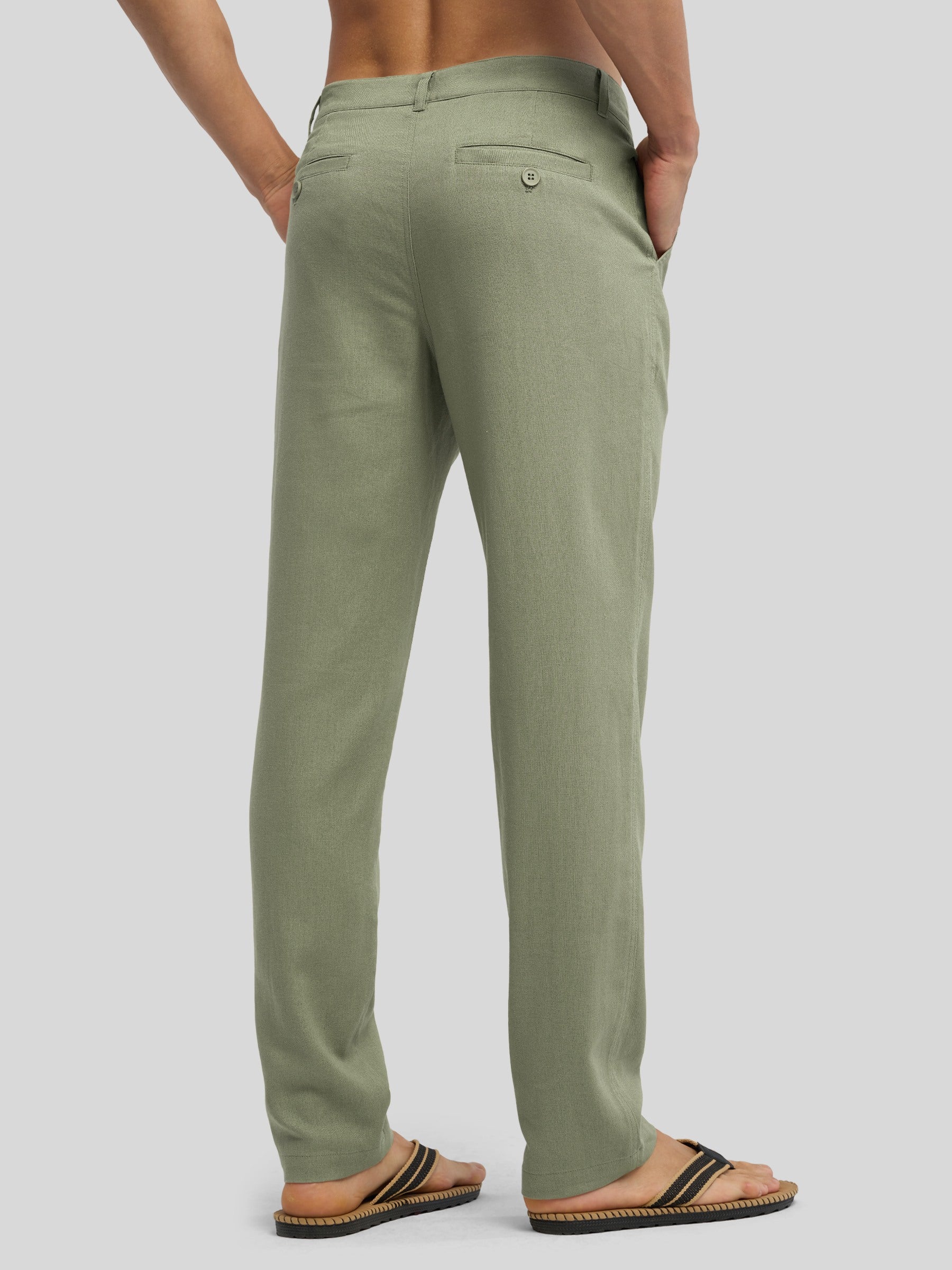Men's Cotton Linen Breathable Casual Pants - Image 28