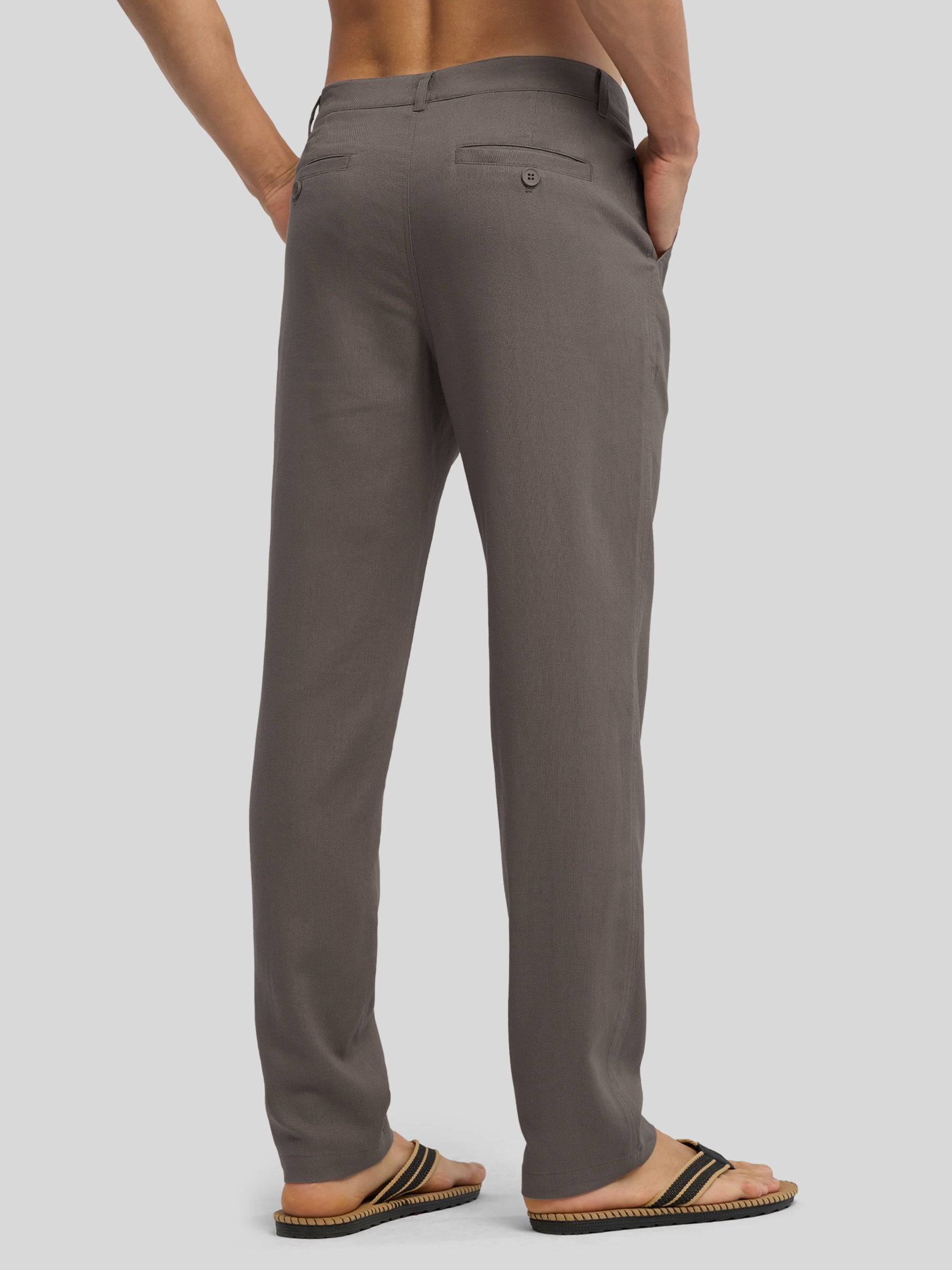 Men's Cotton Linen Breathable Casual Pants - Image 32