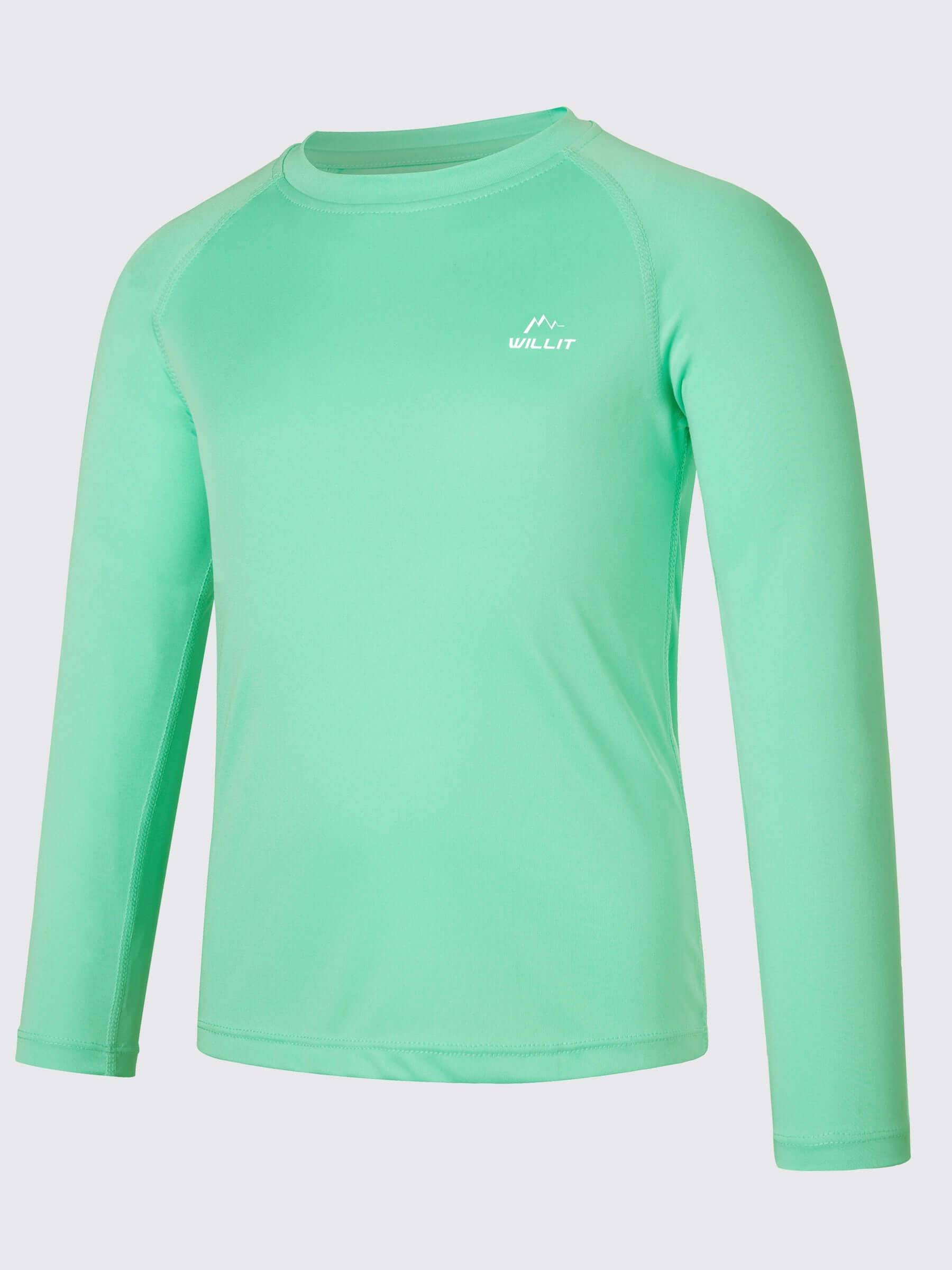 Boy's Long Sleeve Rash Guard Swim Shirts - Image 4