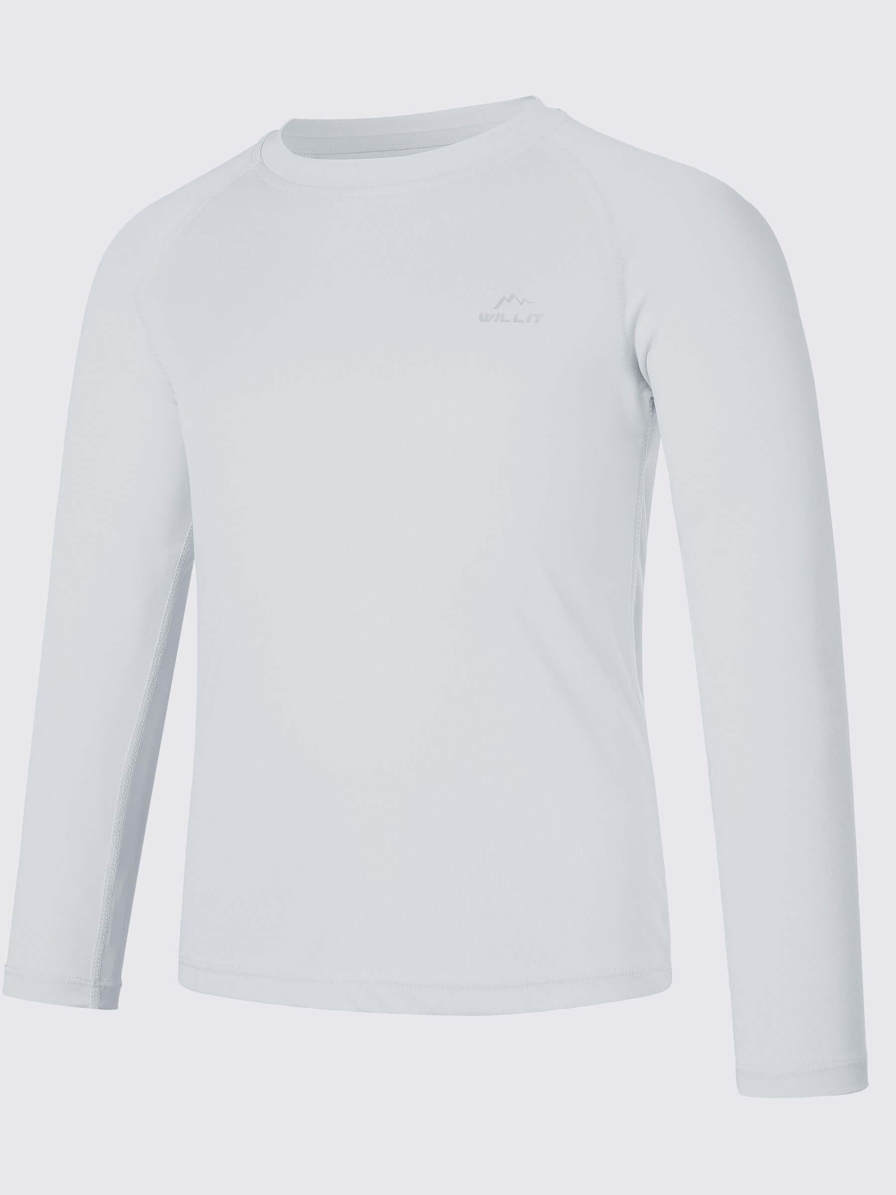 Boy's Long Sleeve Rash Guard Swim Shirts - Image 13