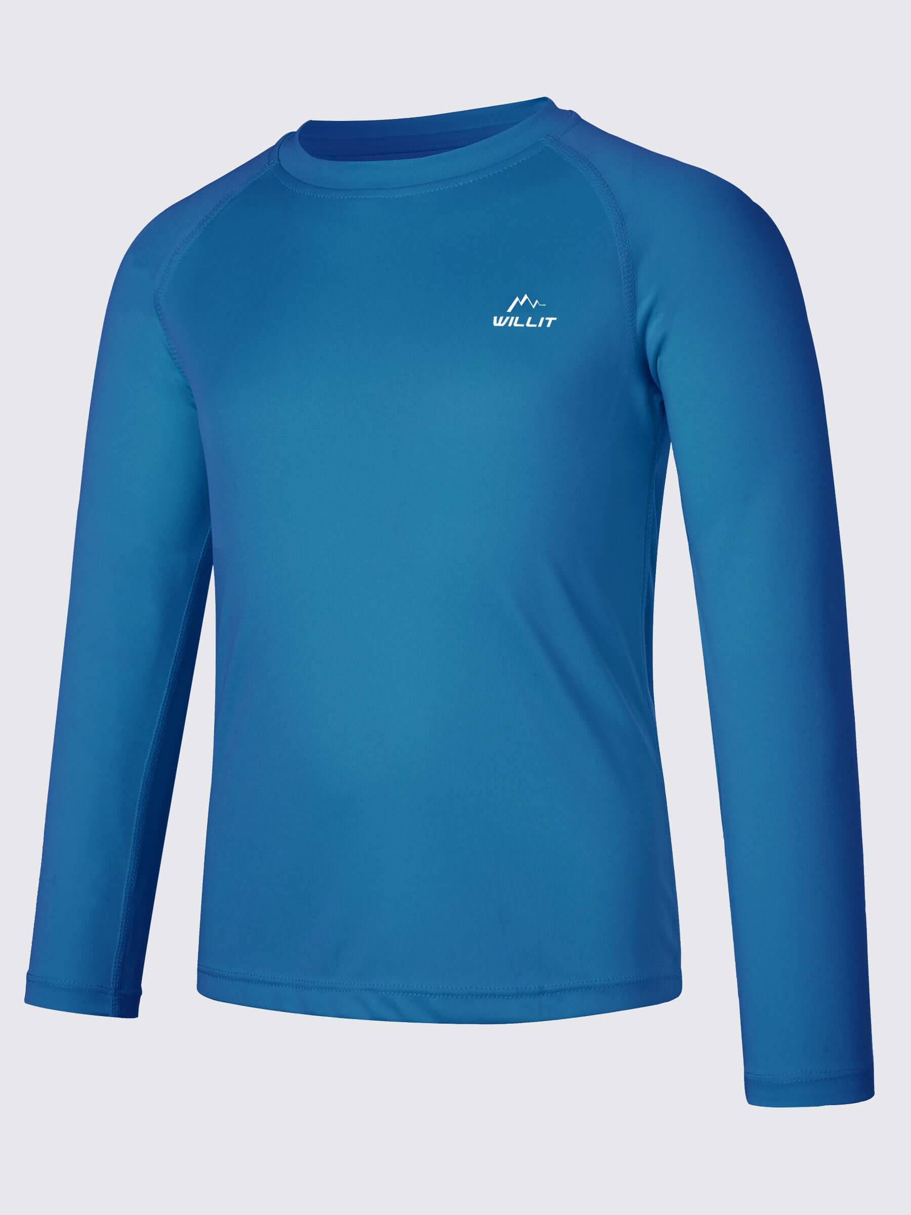 Boy's Long Sleeve Rash Guard Swim Shirts - Image 27