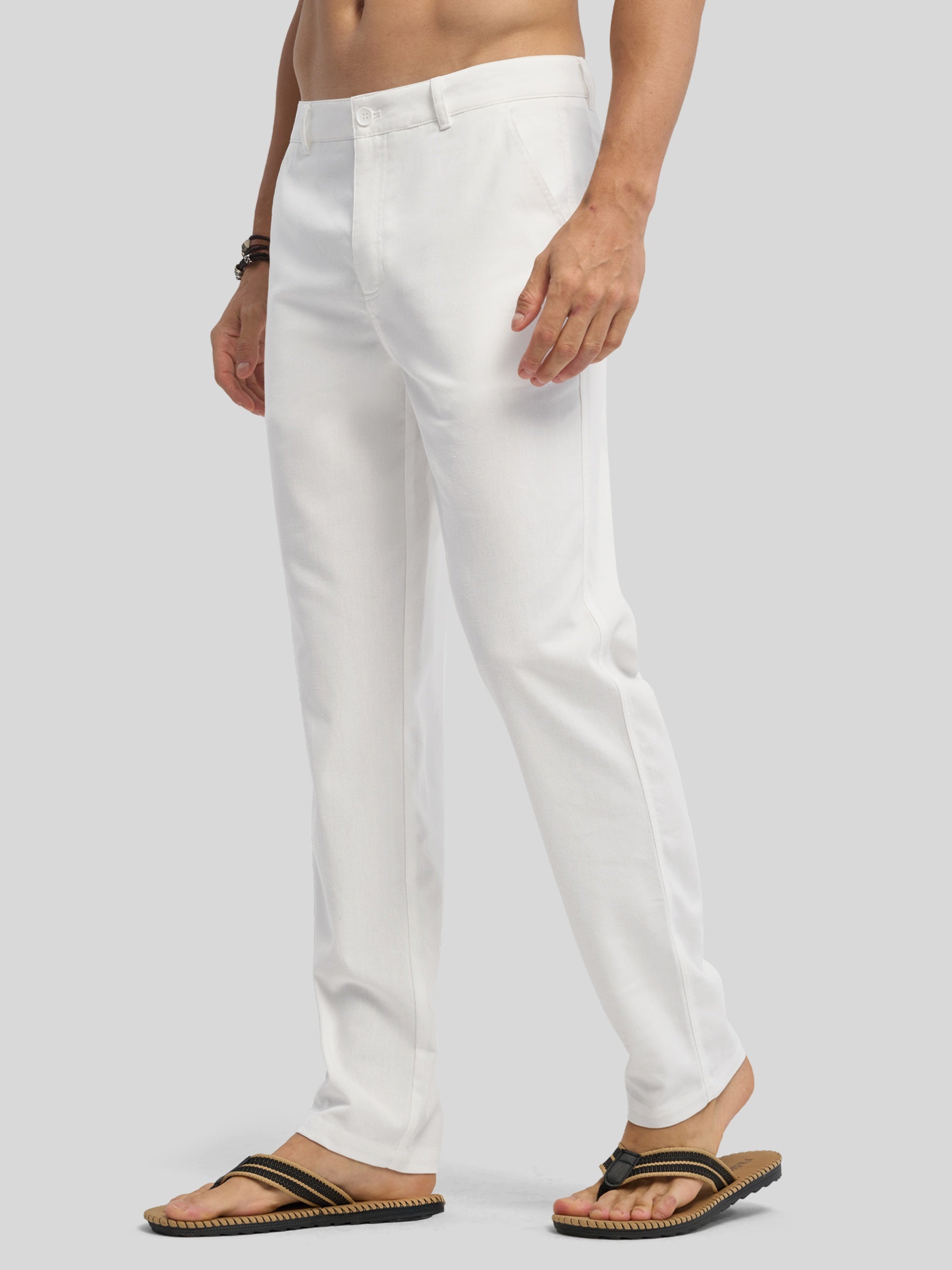 Men's Cotton Linen Breathable Casual Pants - Image 6