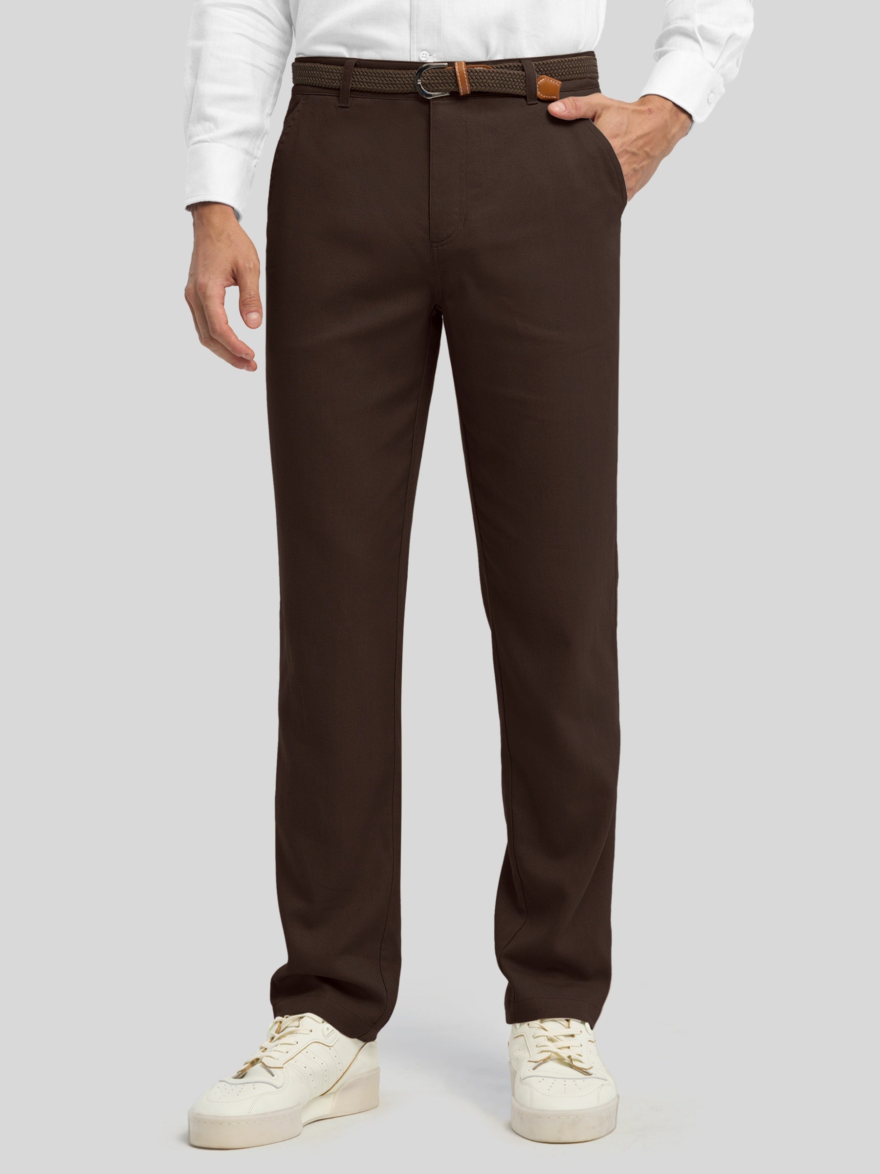 Men's Cotton Linen Breathable Casual Pants - Image 25