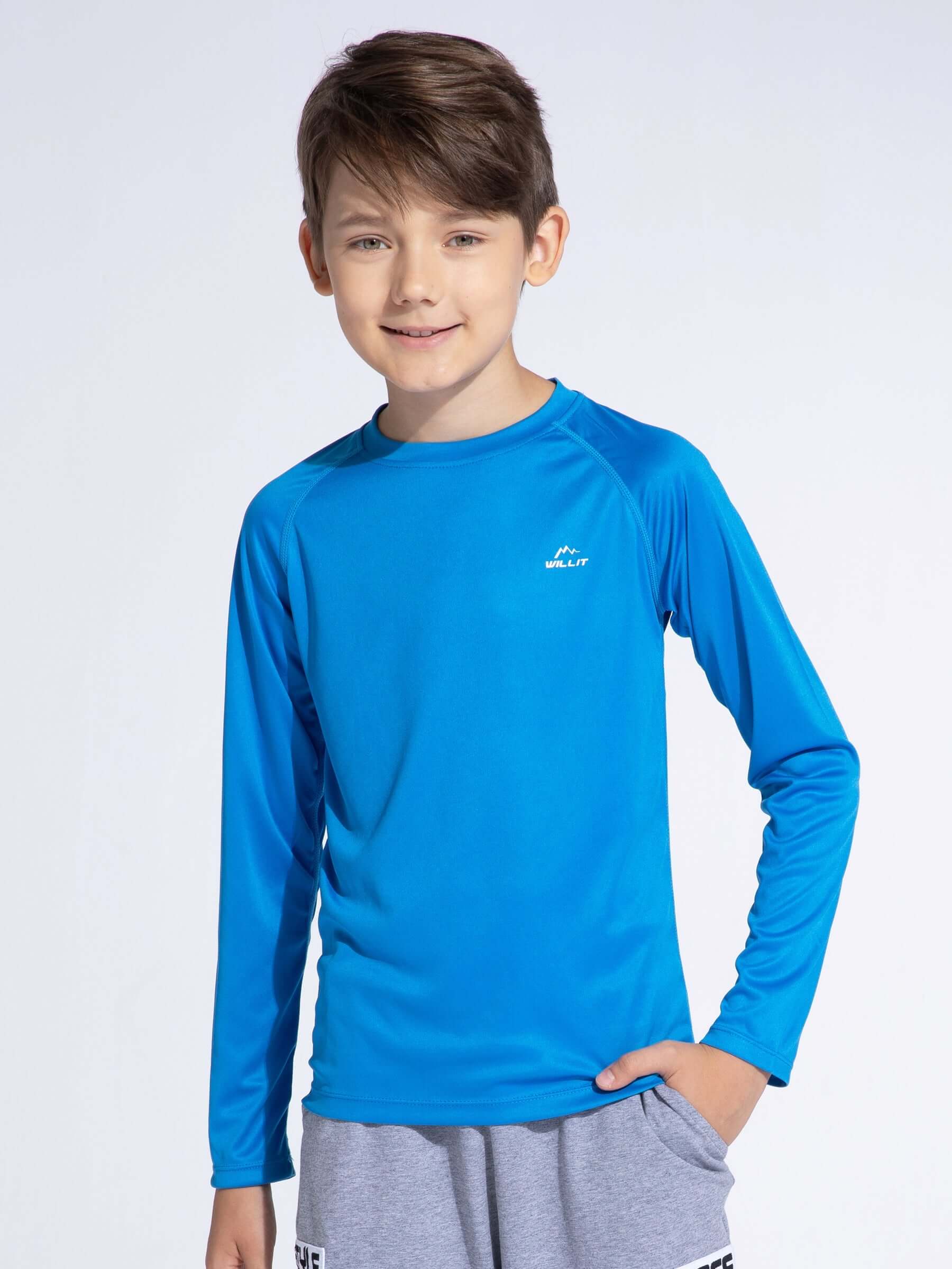 Boy's Long Sleeve Rash Guard Swim Shirts - Image 22