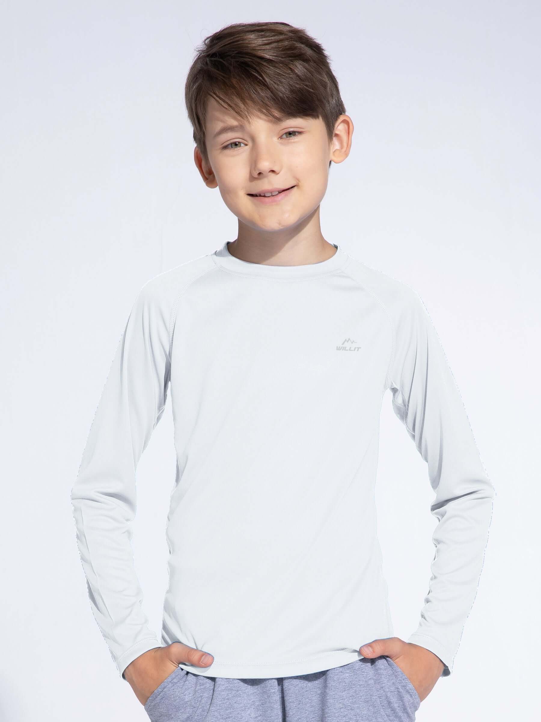 Boy's Long Sleeve Rash Guard Swim Shirts - Image 10