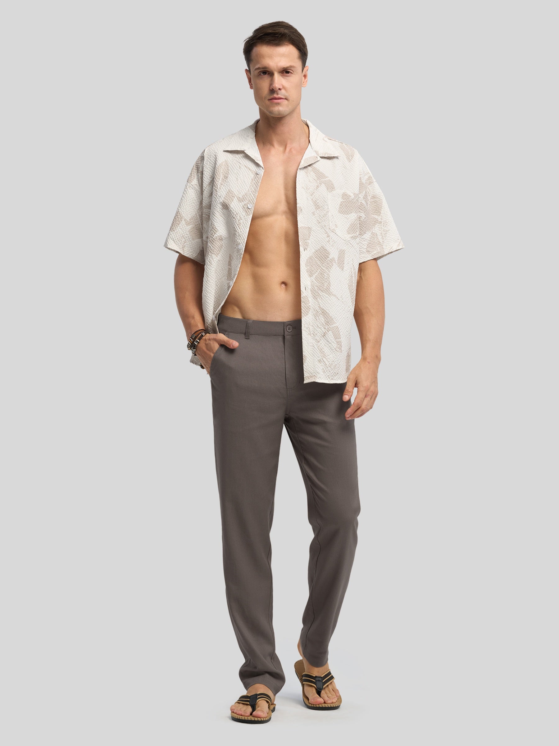 Men's Cotton Linen Breathable Casual Pants - Image 29