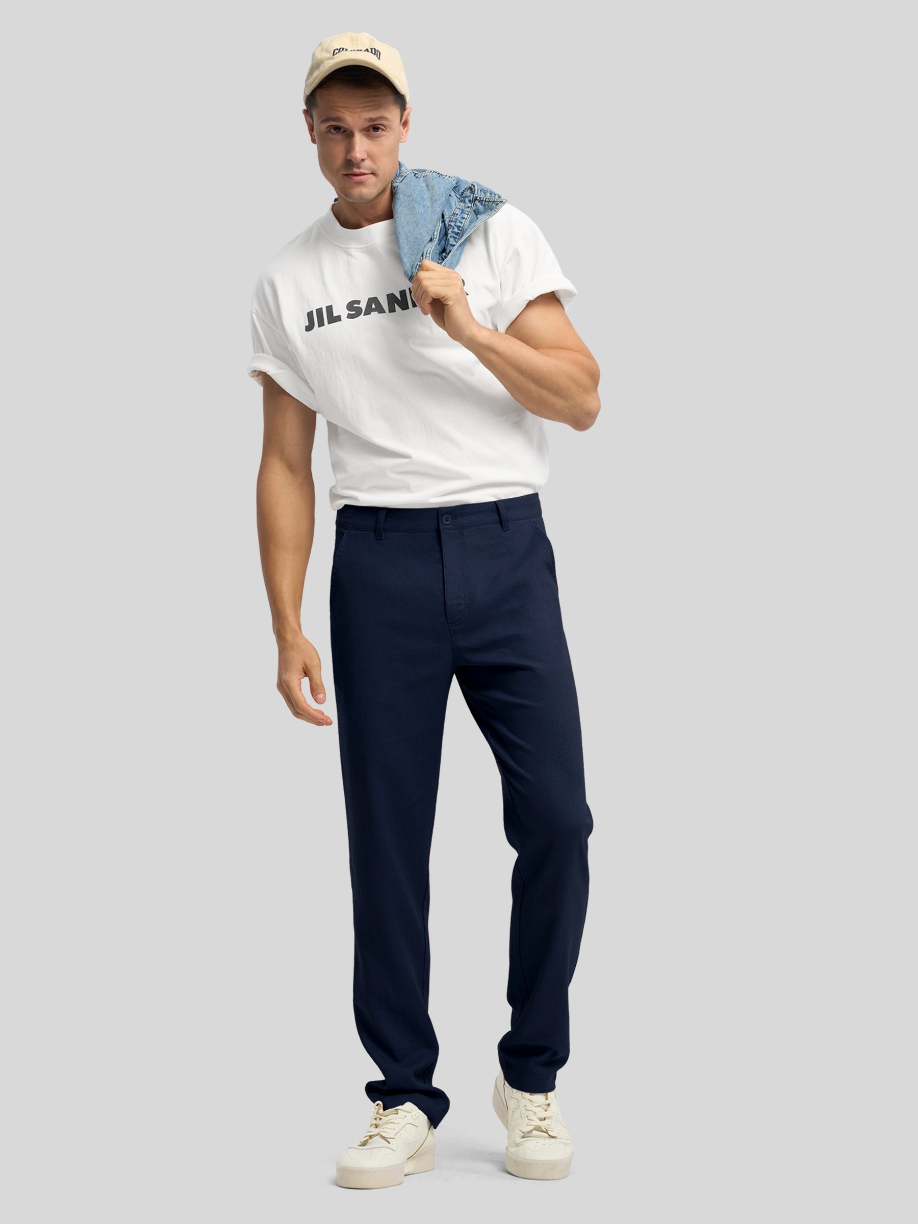 Men's Cotton Linen Breathable Casual Pants - Image 37