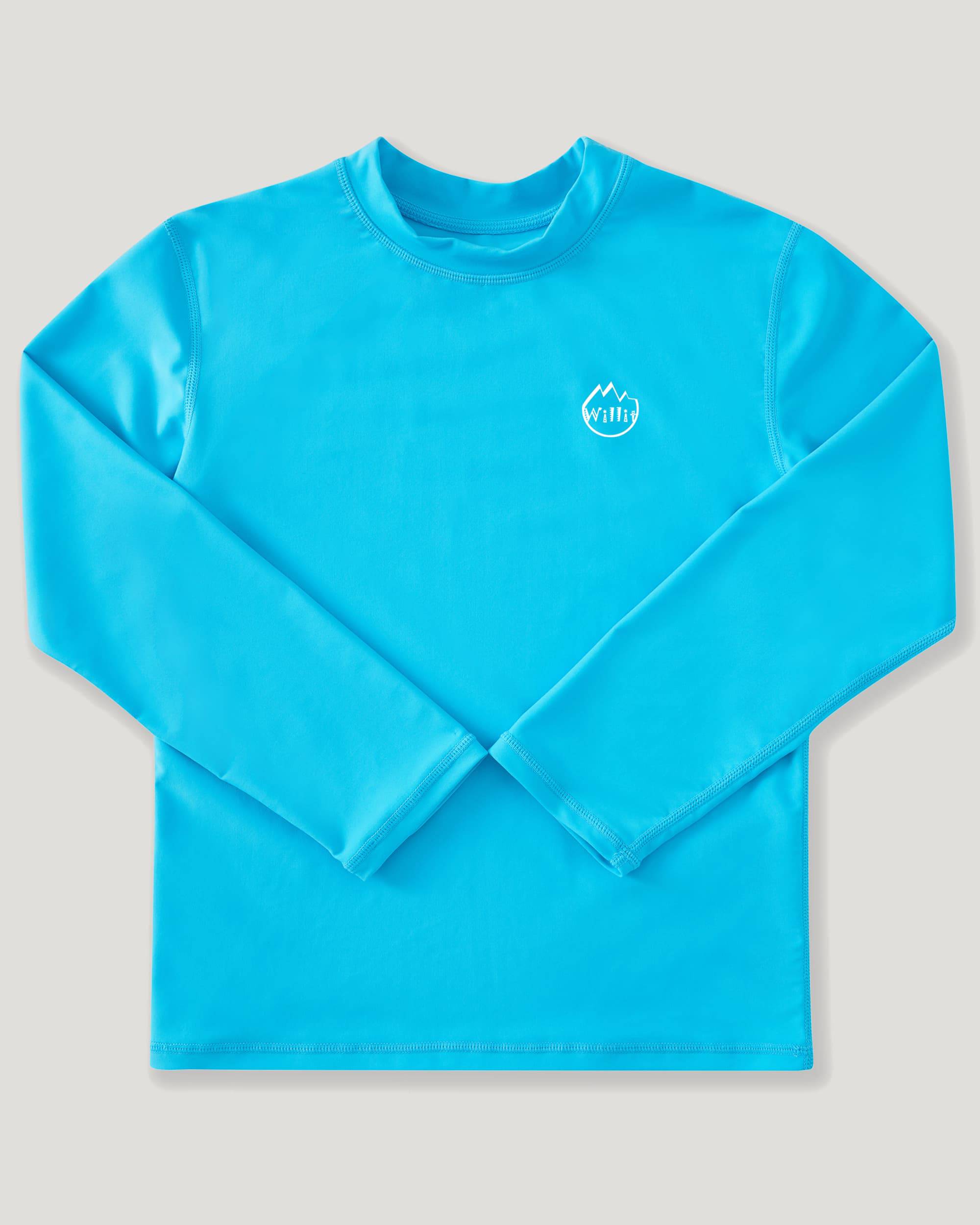 Boy's Solid Long Sleeve Rashguard Shirts - Image 16