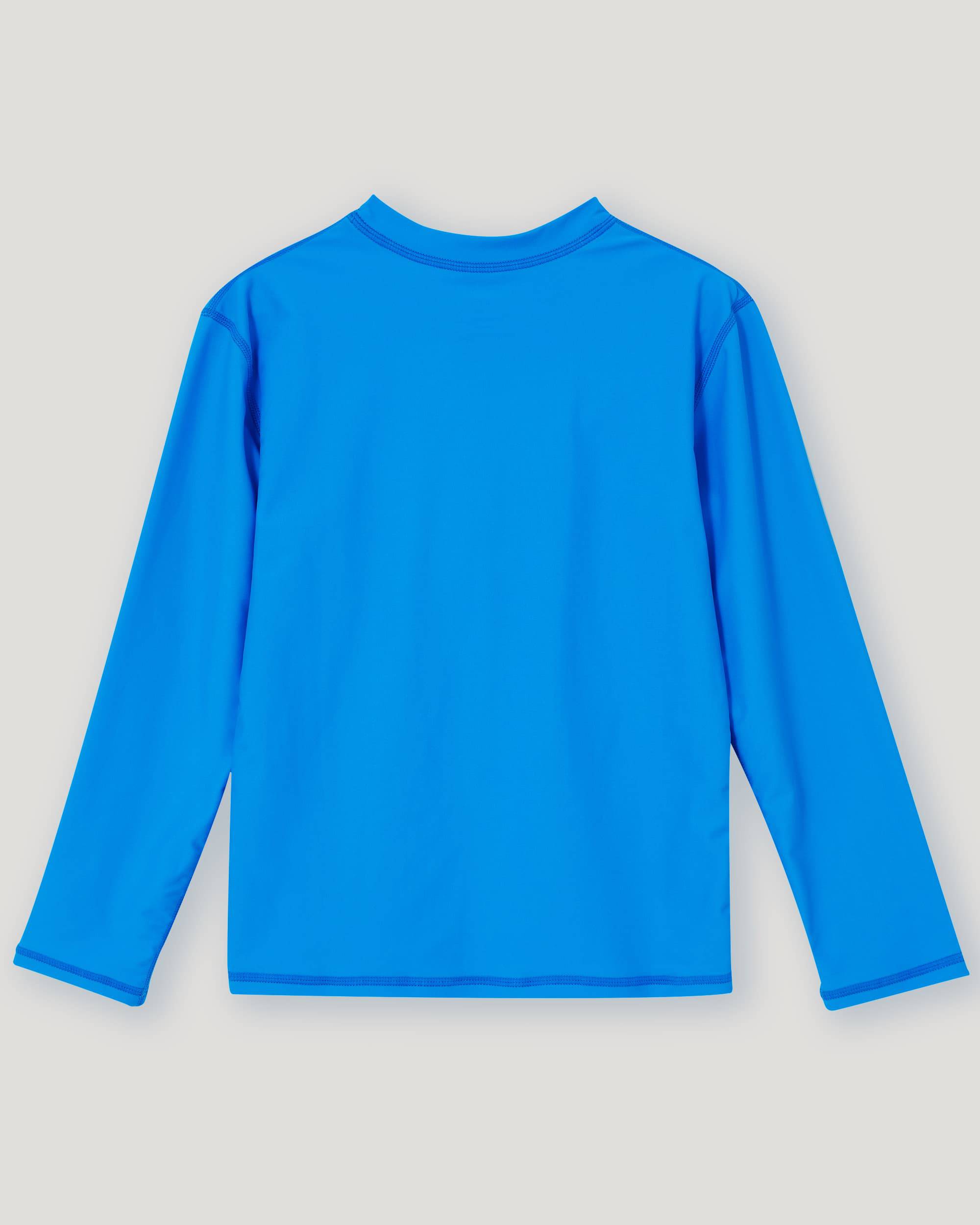 Boy's Solid Long Sleeve Rashguard Shirts - Image 8