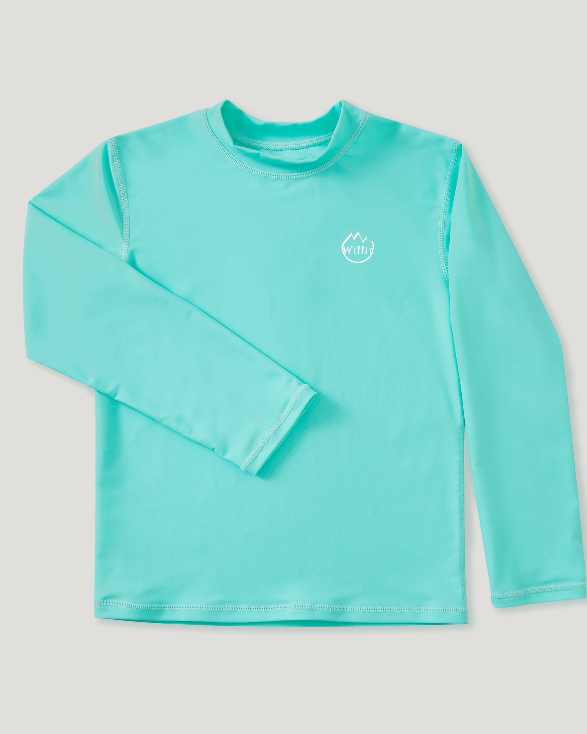 Boy's Solid Long Sleeve Rashguard Shirts - Image 24