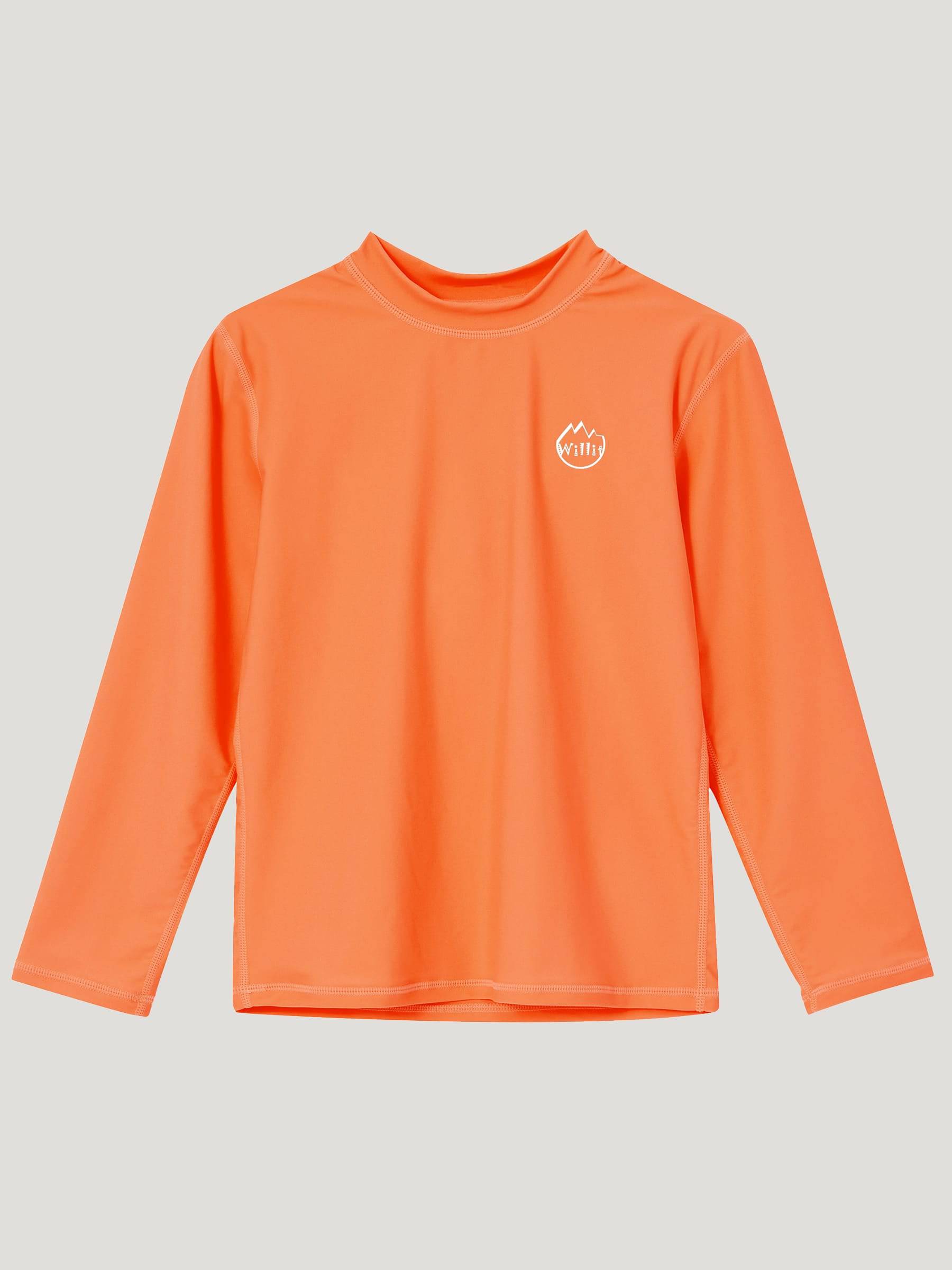 Boy's Solid Long Sleeve Rashguard Shirts - Image 21