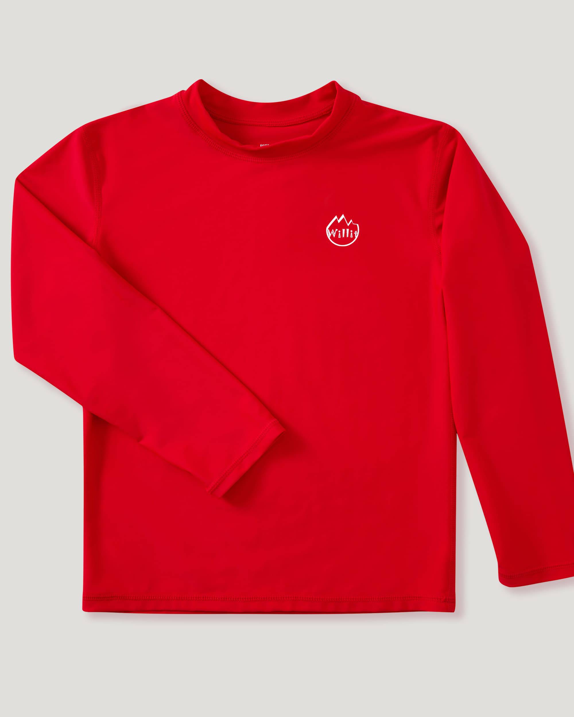Boy's Solid Long Sleeve Rashguard Shirts - Image 9
