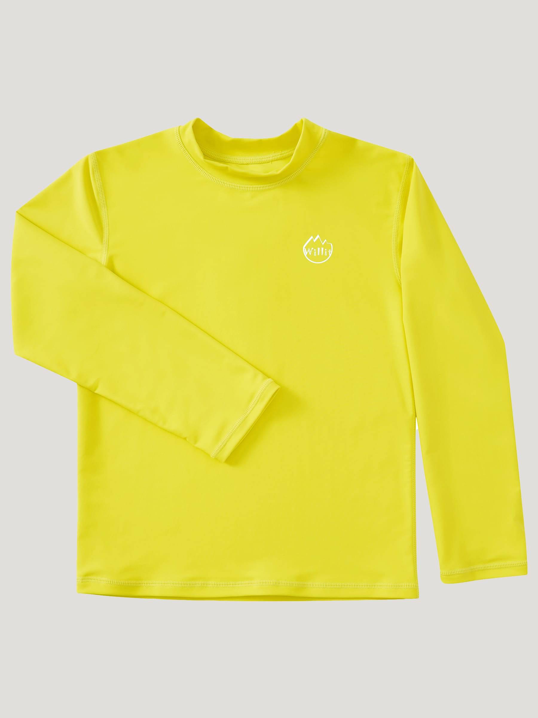 Boy's Solid Long Sleeve Rashguard Shirts - Image 22