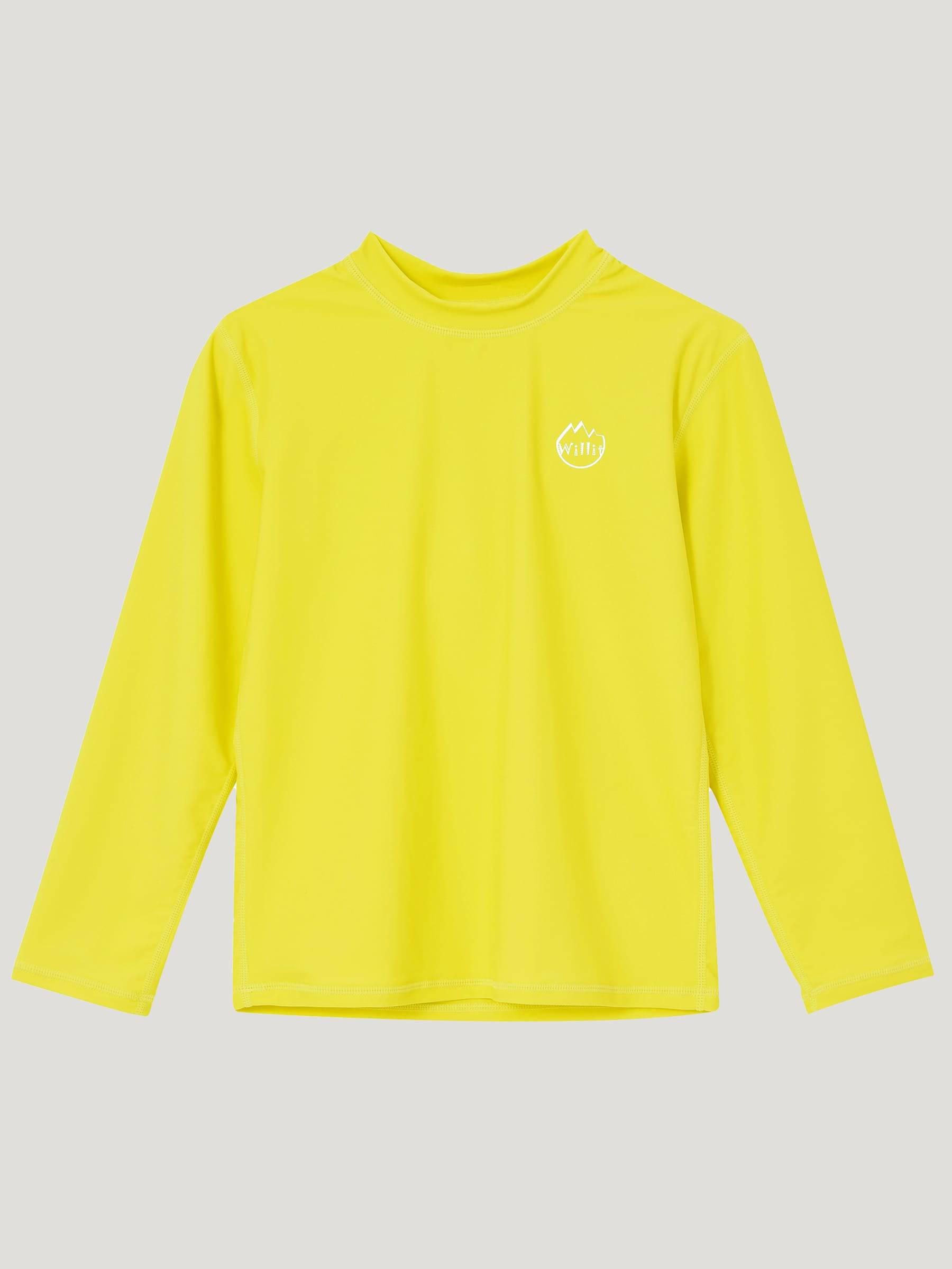 Boy's Solid Long Sleeve Rashguard Shirts - Image 23