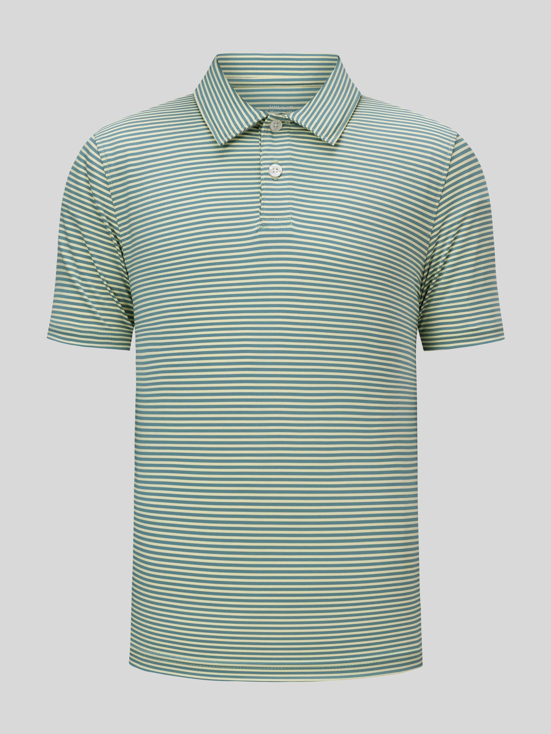 Boy's Striped Golf Polo Shirts - Image 41