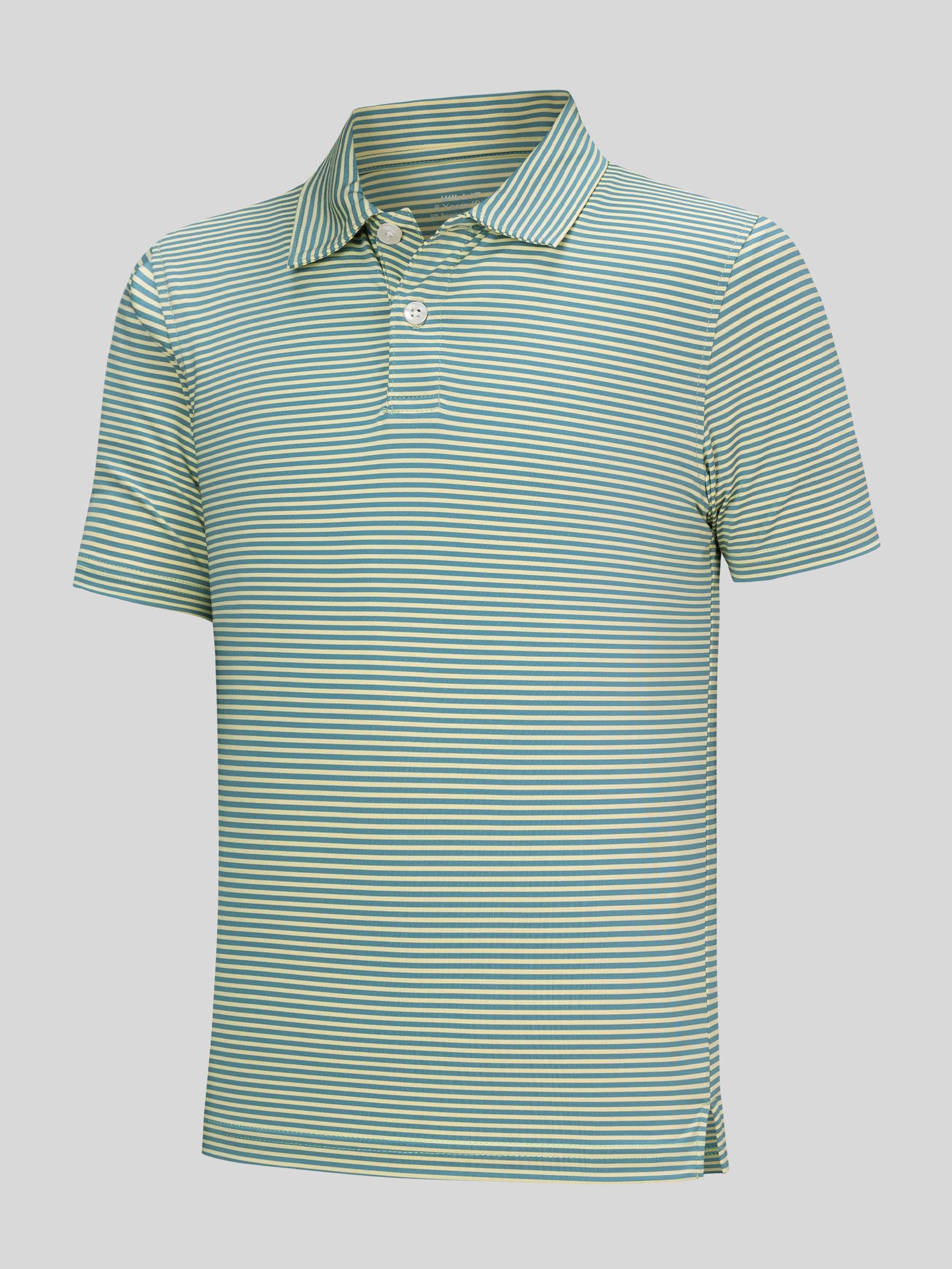 Boy's Striped Golf Polo Shirts - Image 42