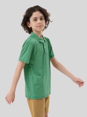 Boy's Striped Golf Polo Shirts