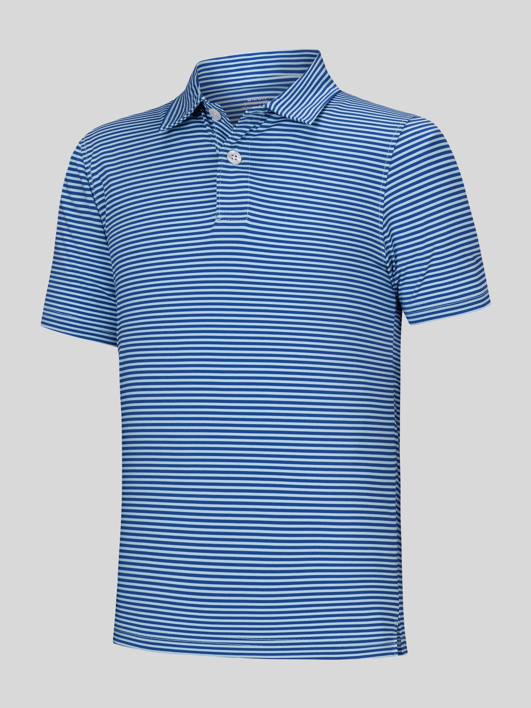 Boy's Striped Golf Polo Shirts - Image 22