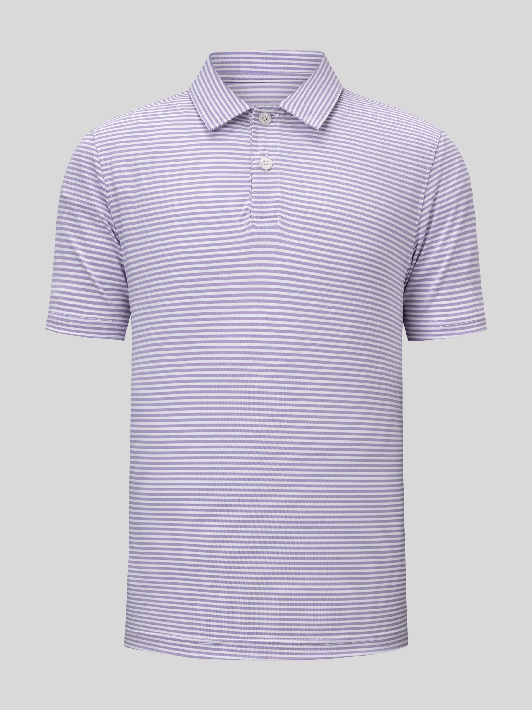 Boy's Striped Golf Polo Shirts - Image 31