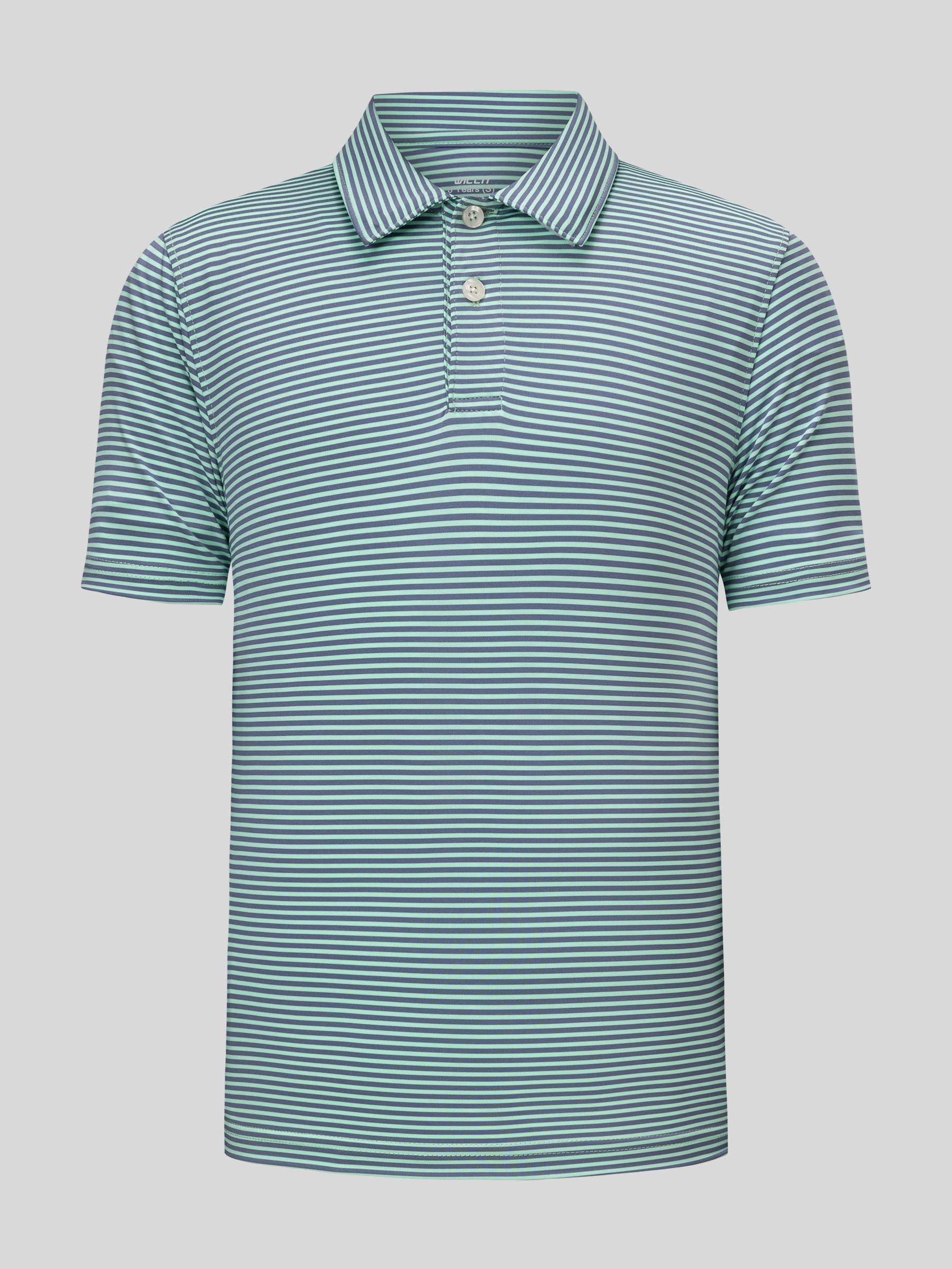 Boy's Striped Golf Polo Shirts - Image 6