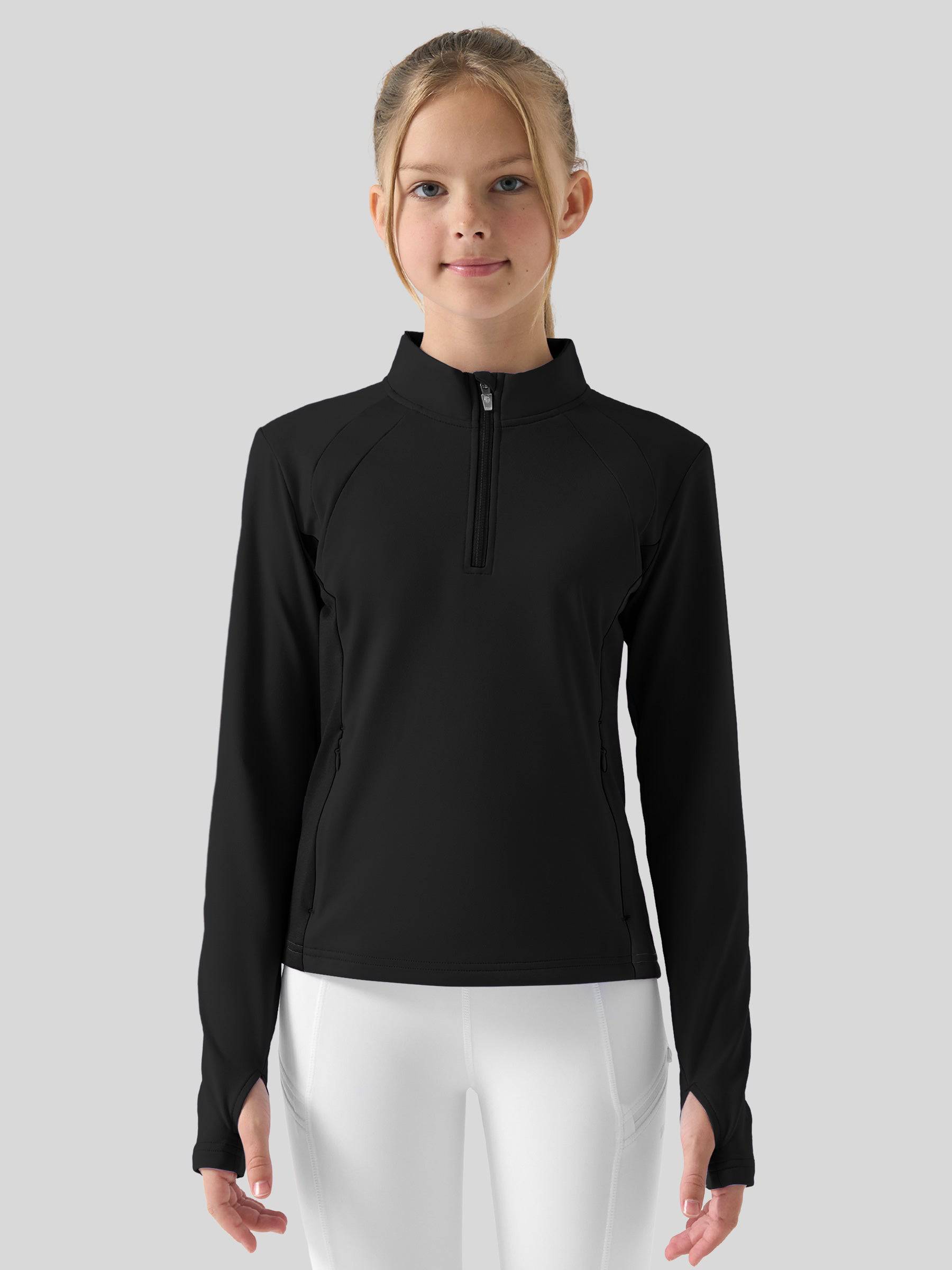 Girls Fleece Horse Riding Long Sleeve Shirts - Image 10