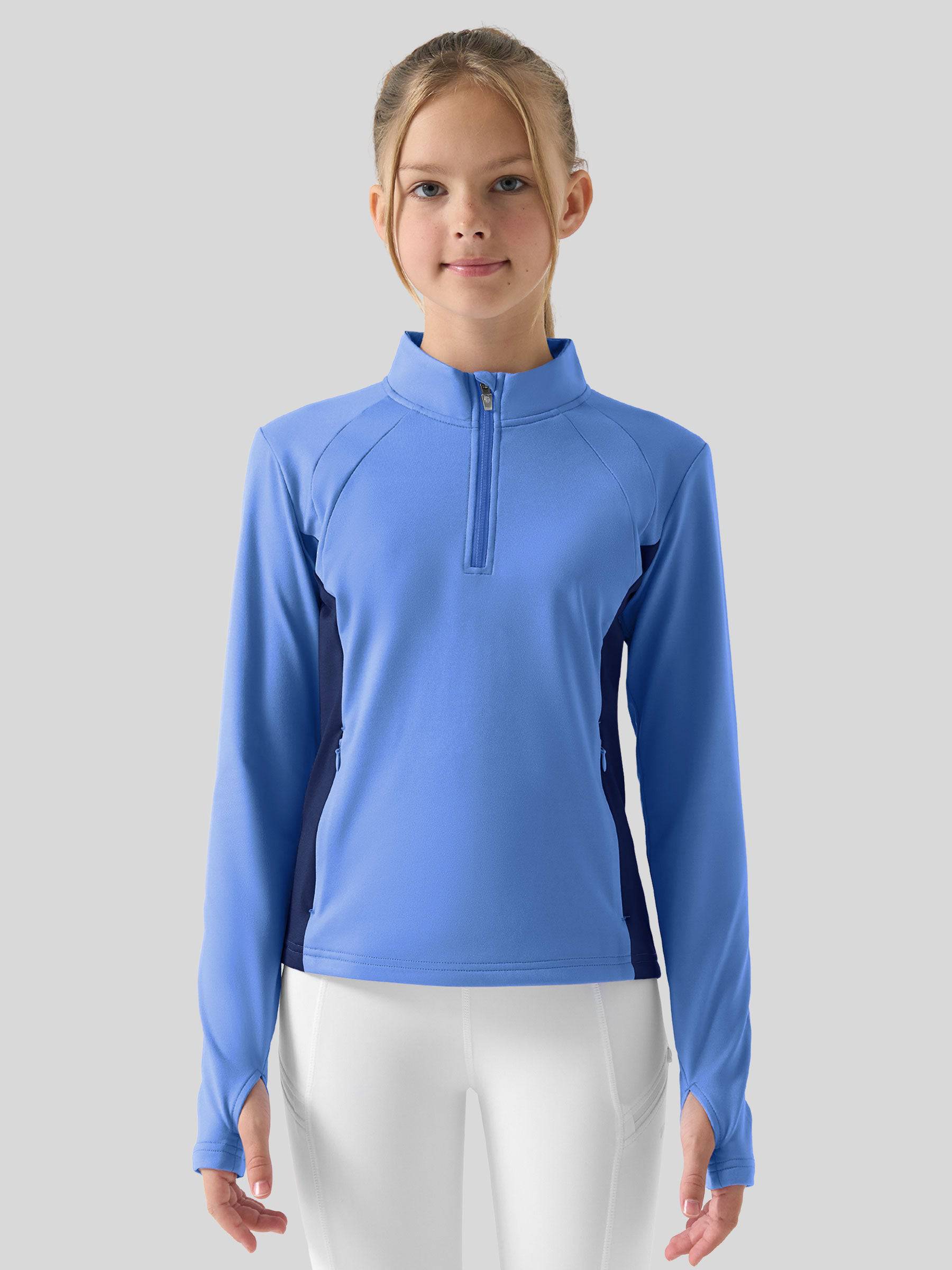 Girls Fleece Horse Riding Long Sleeve Shirts - Image 14