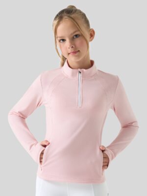 Girls Fleece Horse Riding Long Sleeve Shirts