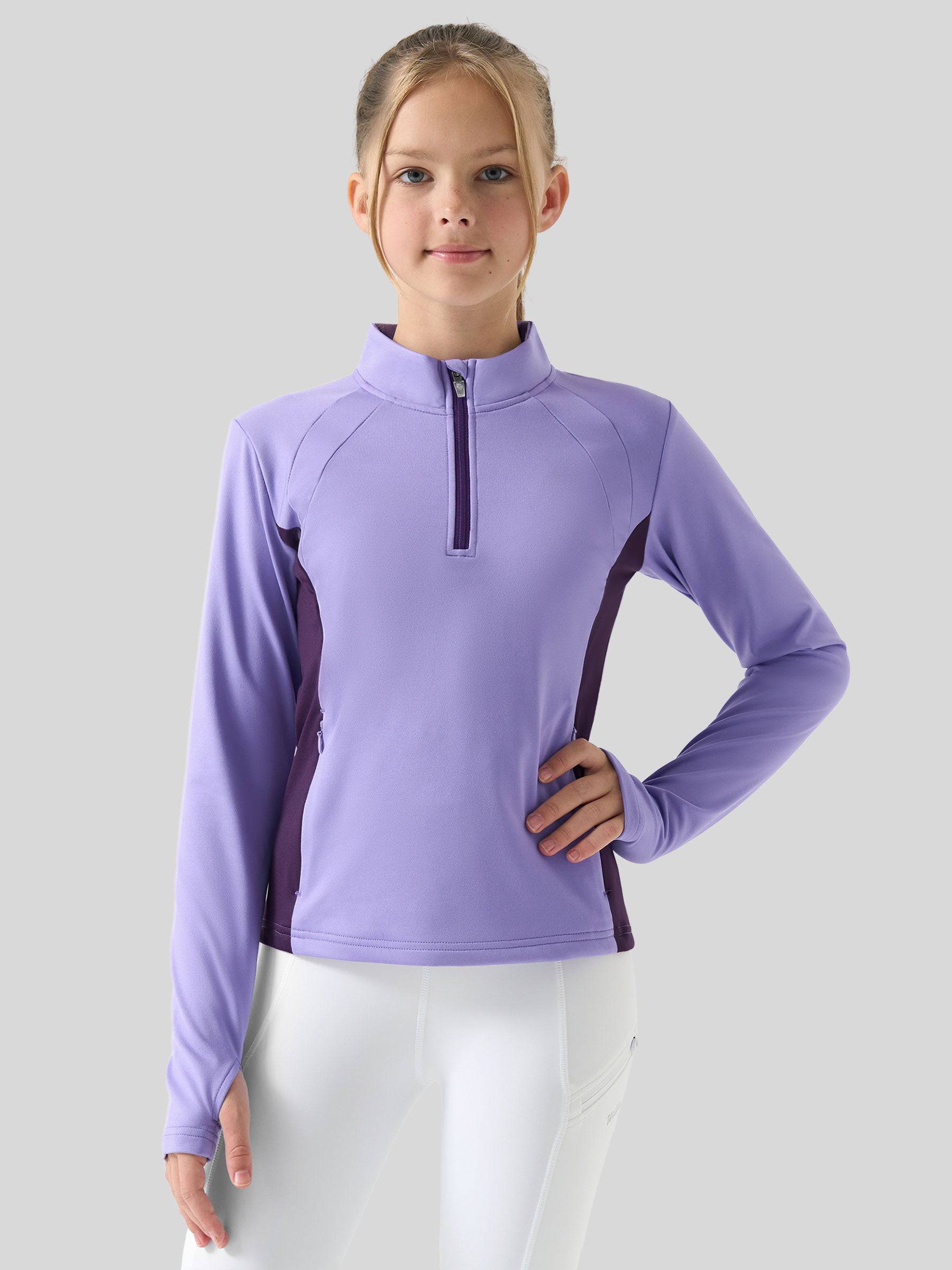 Girls Fleece Horse Riding Long Sleeve Shirts - Image 5