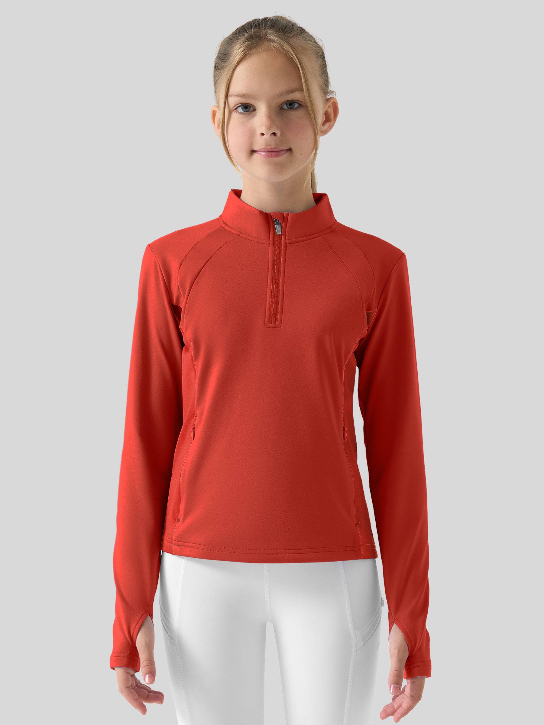 Girls Fleece Horse Riding Long Sleeve Shirts - Image 18