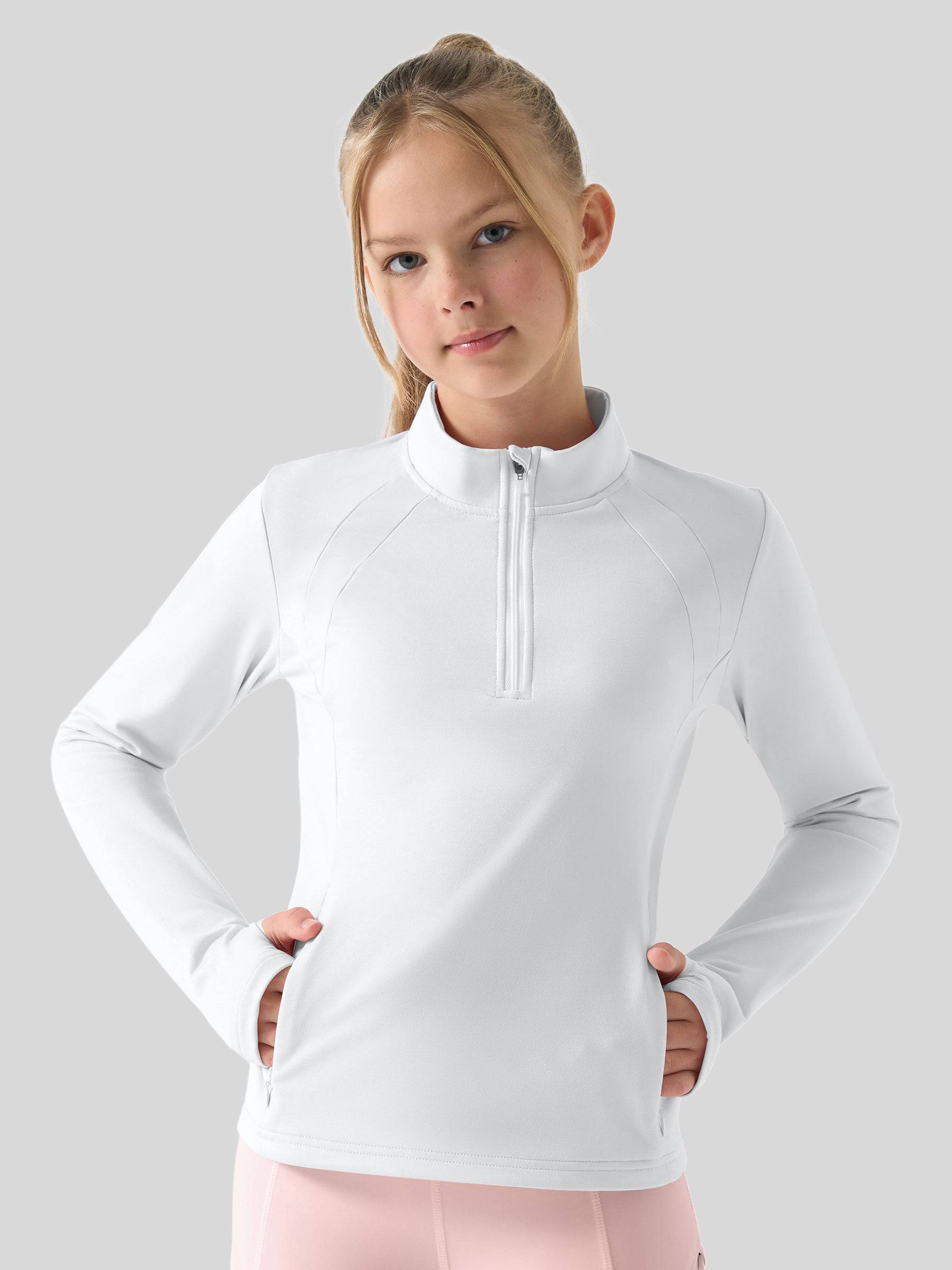 Girls Fleece Horse Riding Long Sleeve Shirts - Image 22