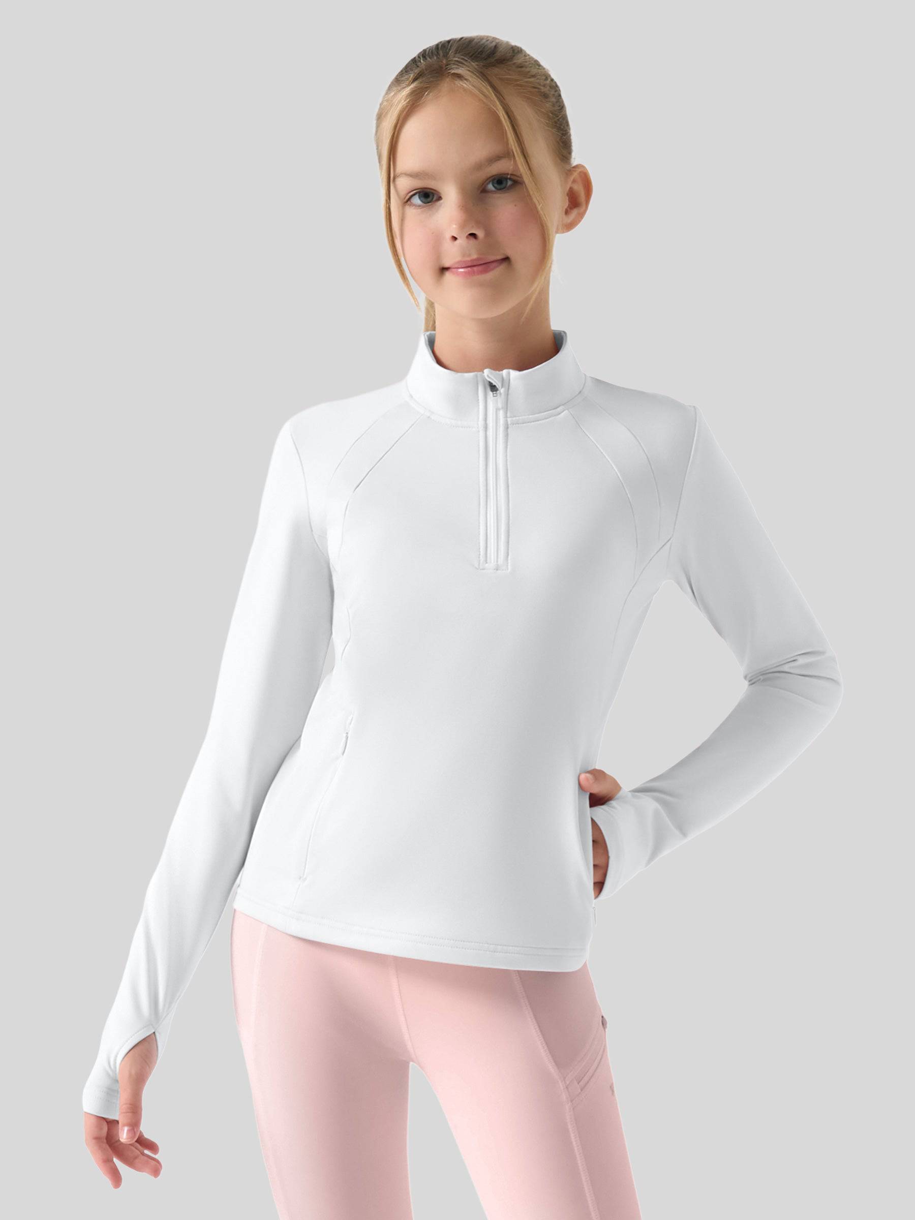 Girls Fleece Horse Riding Long Sleeve Shirts - Image 25