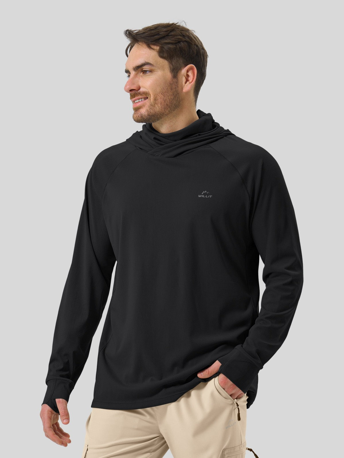 Men's Aero Sun Long Sleeve Fishing Hoodie UPF 50+ - Image 18