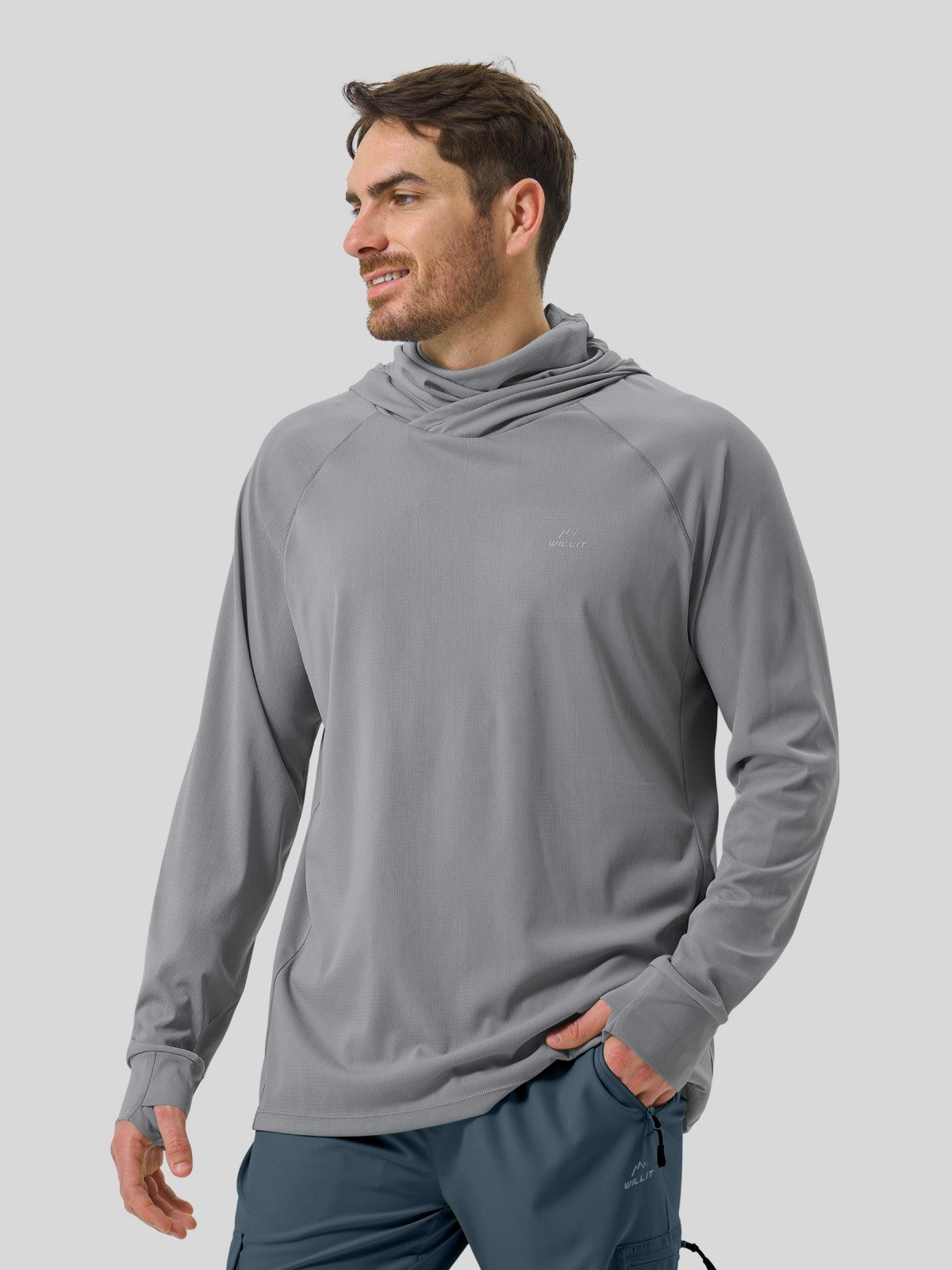 Men's Aero Sun Long Sleeve Fishing Hoodie UPF 50+ - Image 10