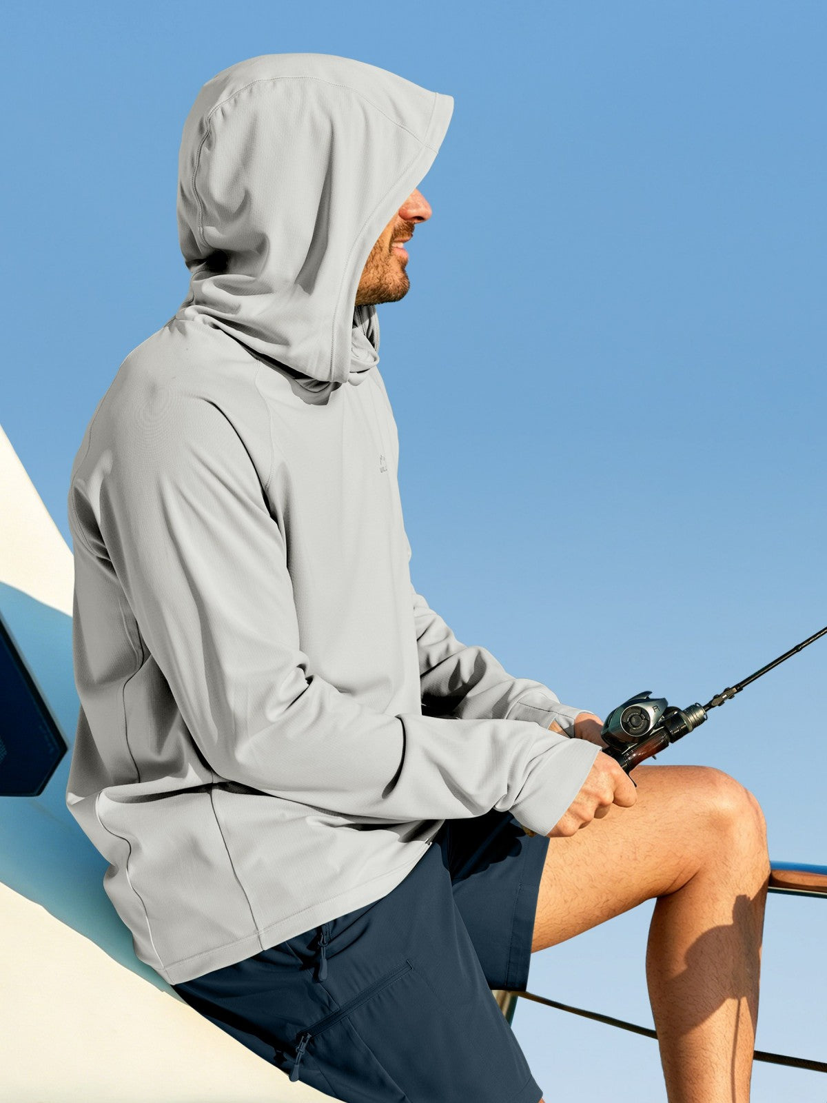 Men's Aero Sun Long Sleeve Fishing Hoodie UPF 50+ - Image 43