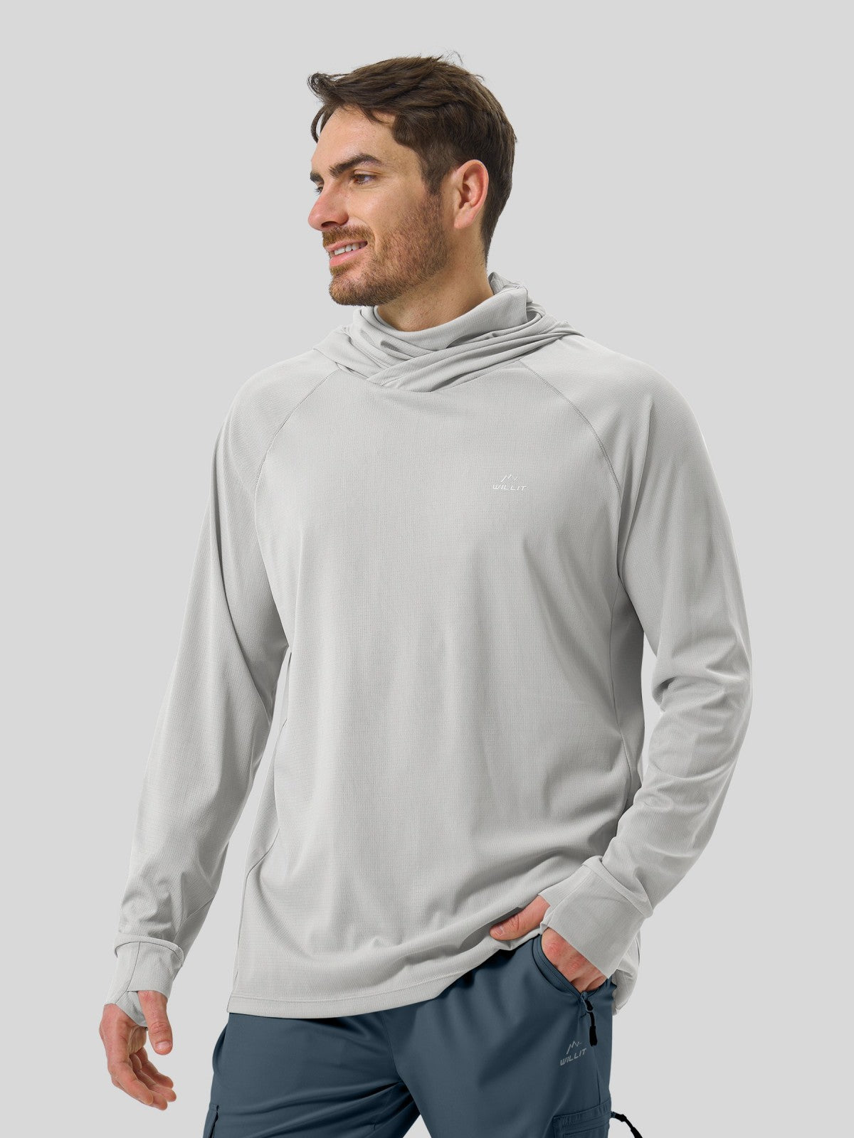 Men's Aero Sun Long Sleeve Fishing Hoodie UPF 50+ - Image 44