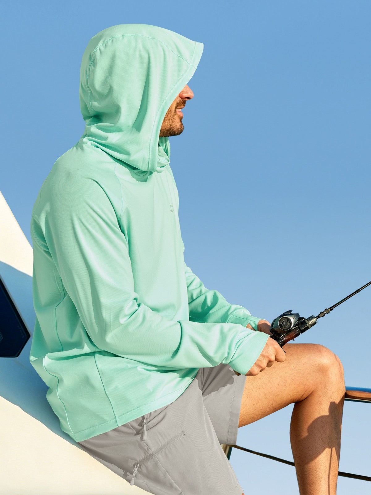 Men's Aero Sun Long Sleeve Fishing Hoodie UPF 50+ - Image 28