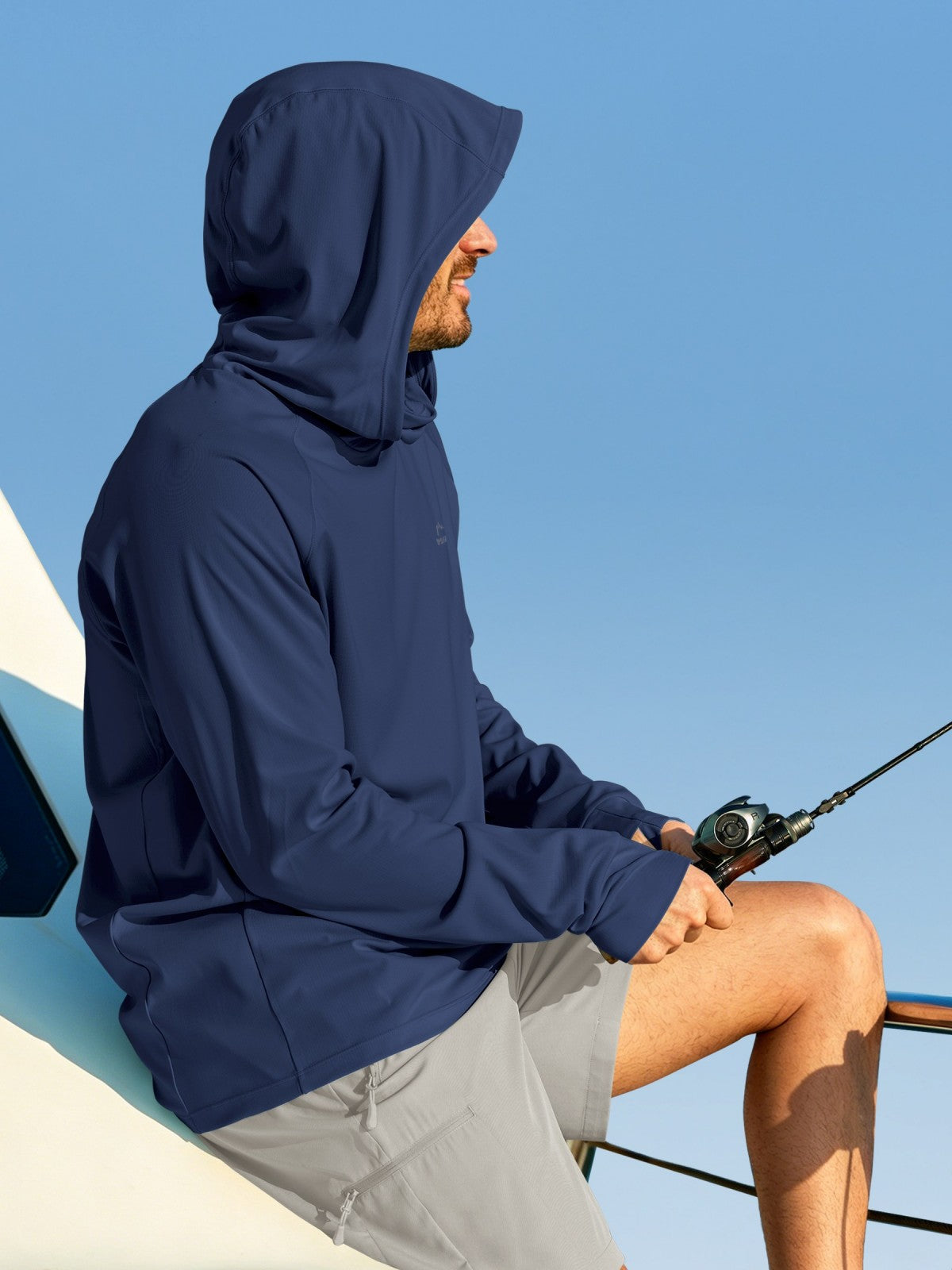 Men's Aero Sun Long Sleeve Fishing Hoodie UPF 50+ - Image 33