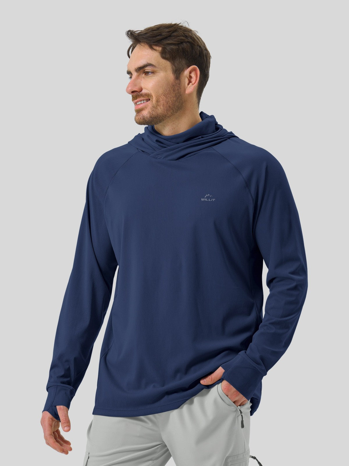 Men's Aero Sun Long Sleeve Fishing Hoodie UPF 50+ - Image 34