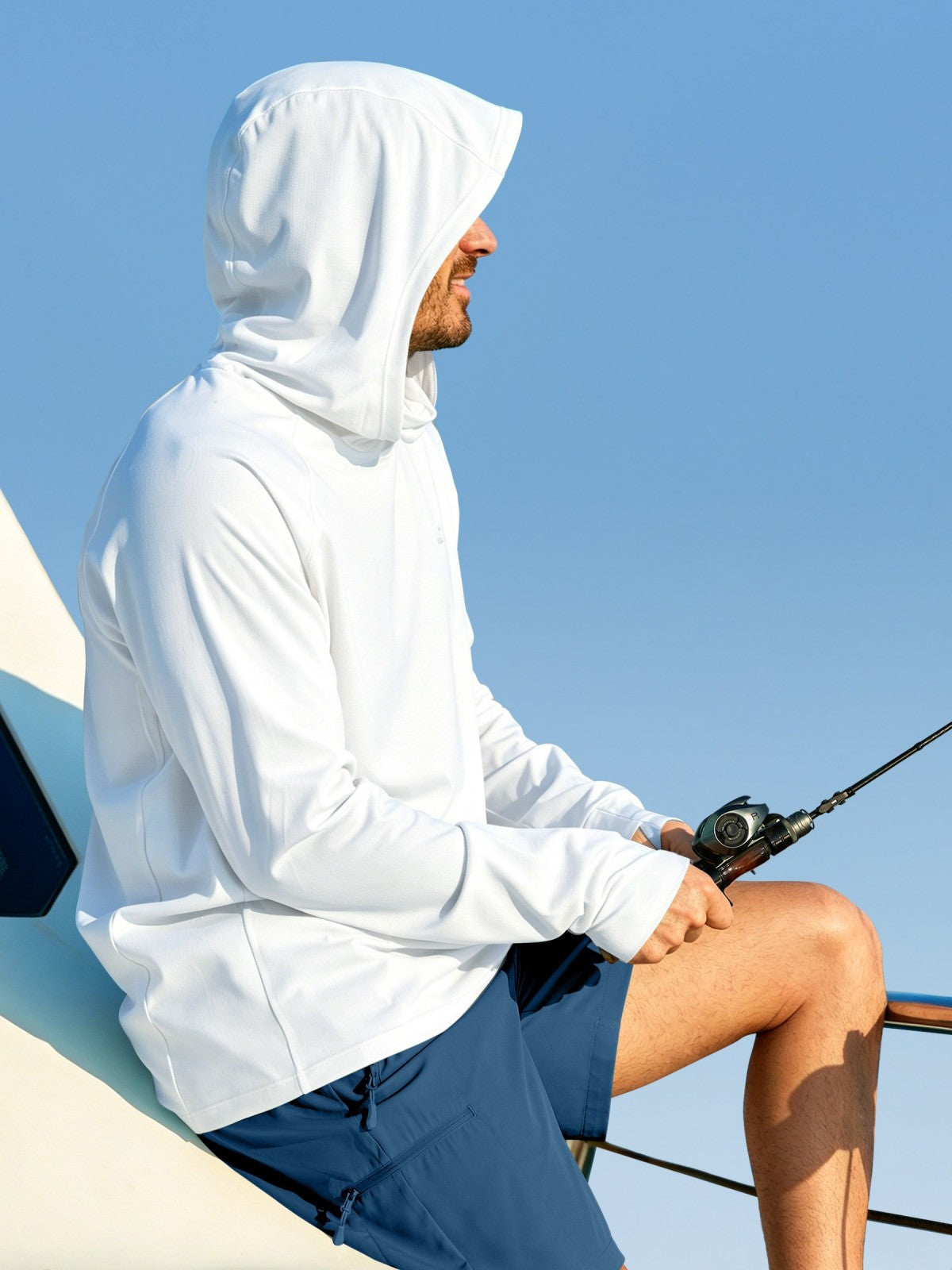 Men's Aero Sun Long Sleeve Fishing Hoodie UPF 50+ - Image 39