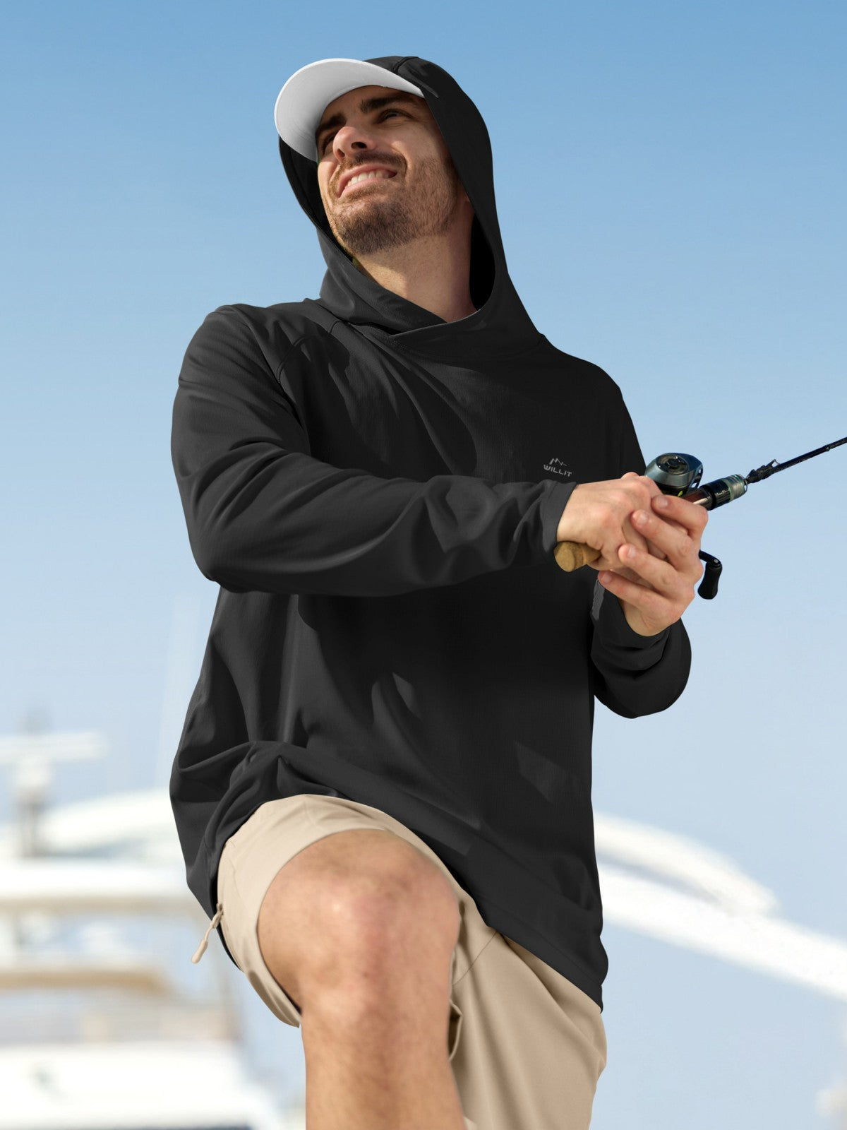 Men's Aero Sun Long Sleeve Hoodie UPF 50+ - Image 40
