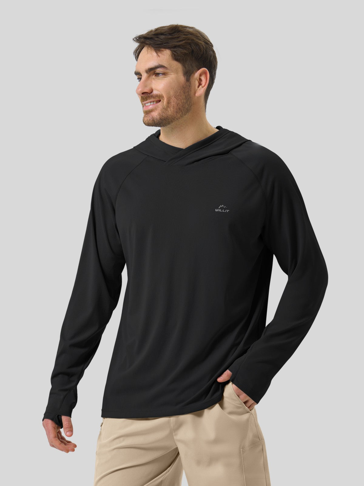 Men's Aero Sun Long Sleeve Hoodie UPF 50+ - Image 37