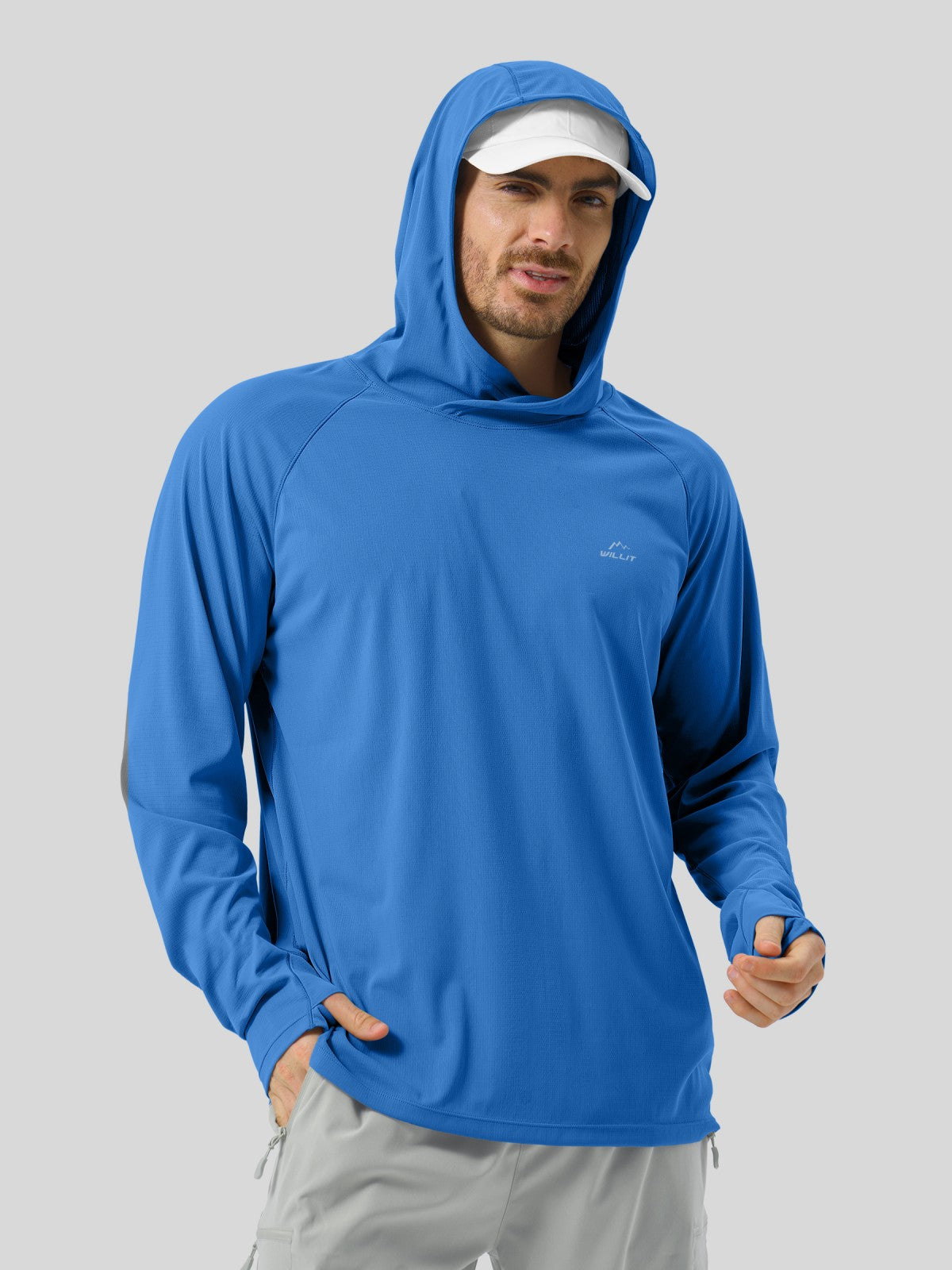 Men's Aero Sun Long Sleeve Hoodie UPF 50+ - Image 26