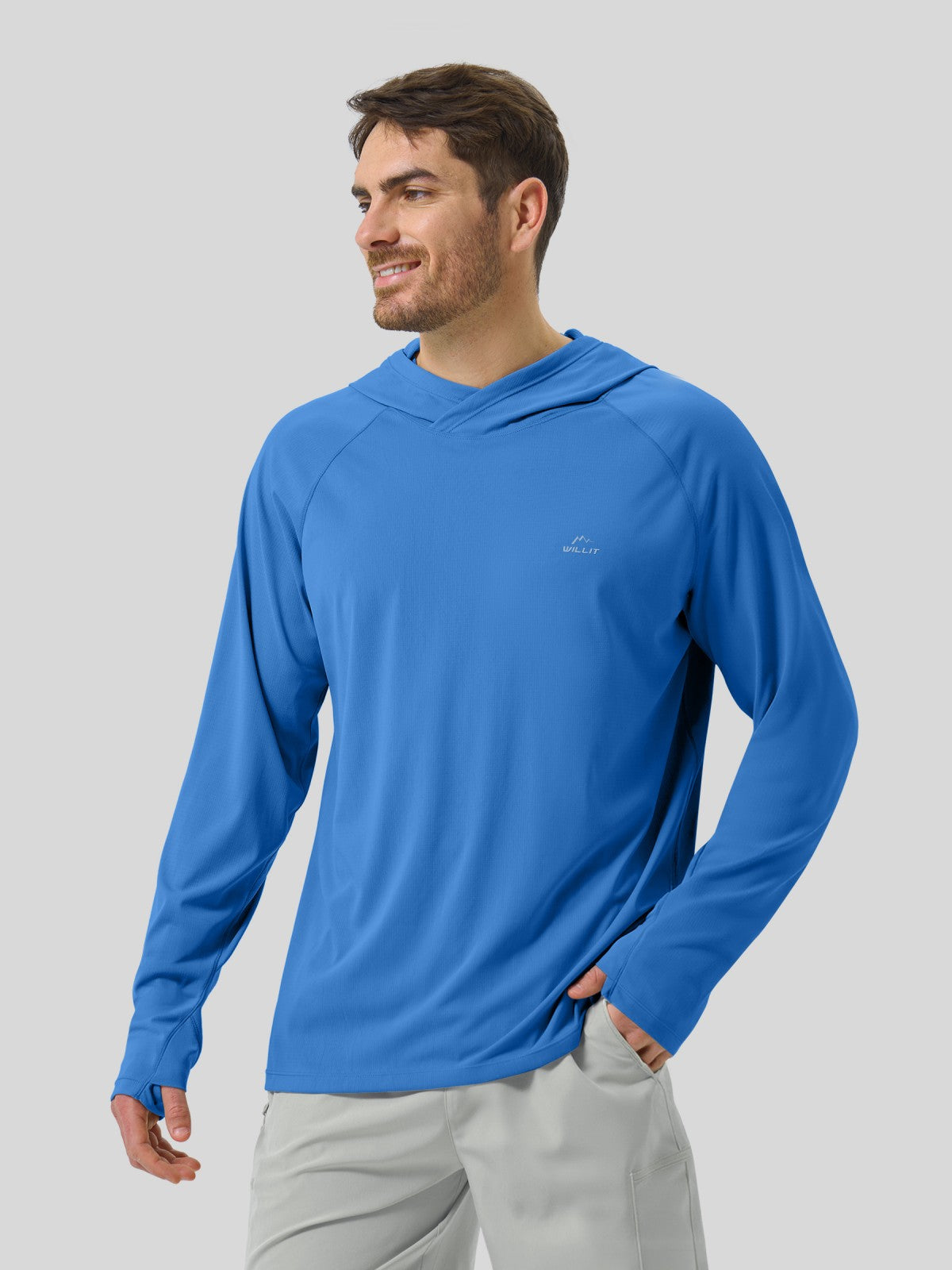 Men's Aero Sun Long Sleeve Hoodie UPF 50+ - Image 28