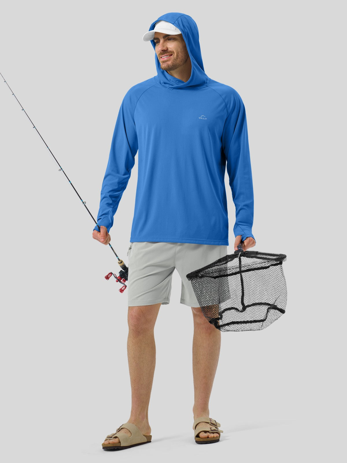 Men's Aero Sun Long Sleeve Hoodie UPF 50+ - Image 29