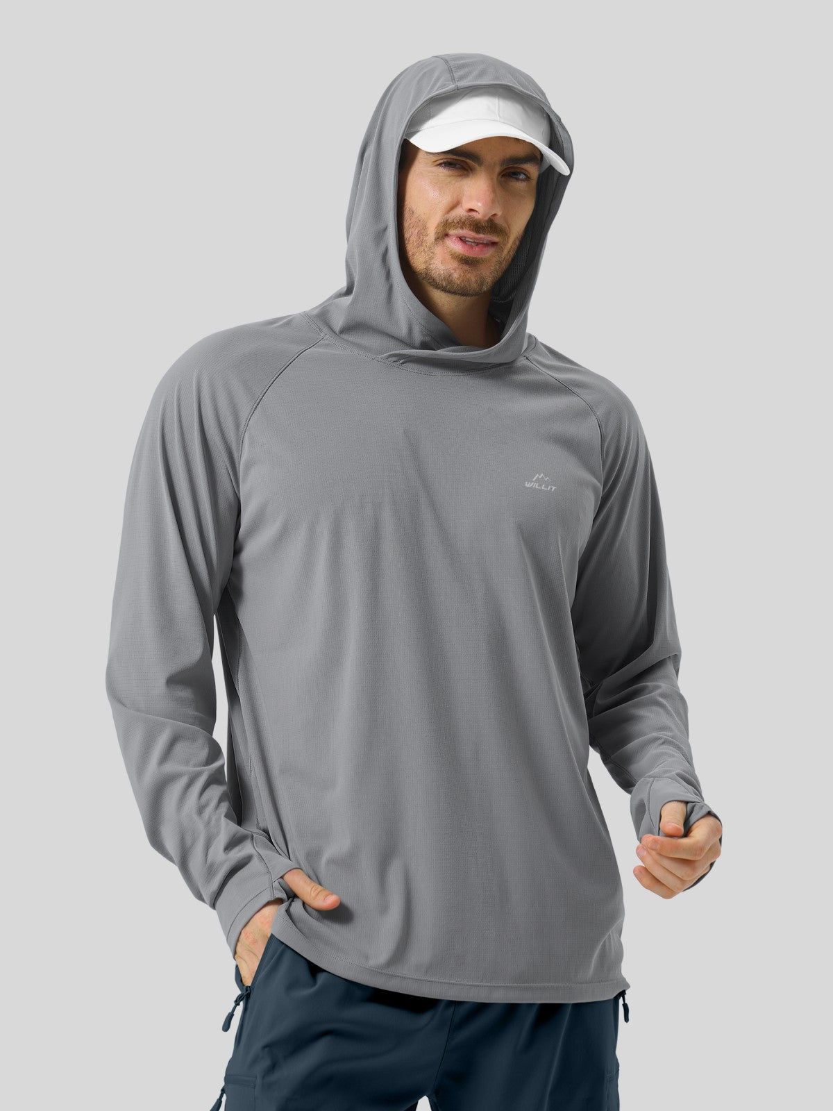 Men's Aero Sun Long Sleeve Hoodie UPF 50+ - Image 6